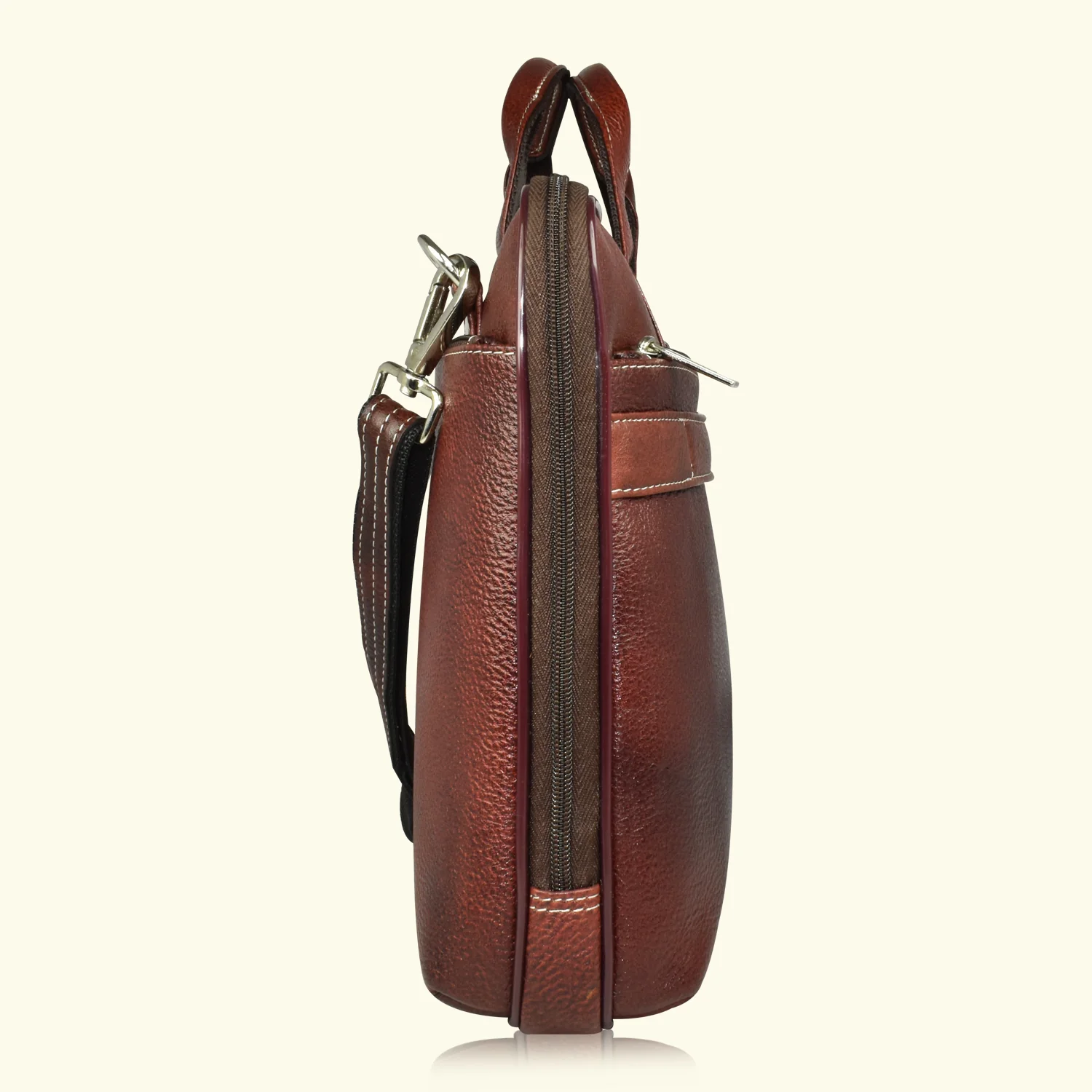 Premium Leather Laptop Messenger Bag for Men & Women – Fits 14.5” - Image 6