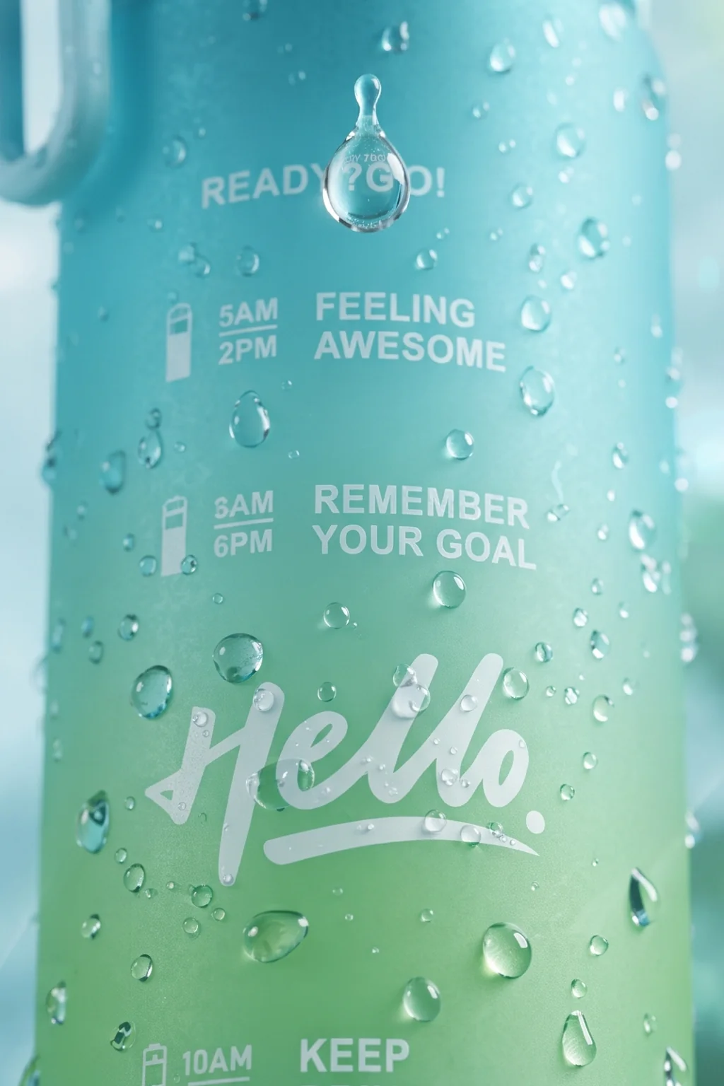 Ajanta 1L Motivational Sports Water Bottle | BPA Free Food Grade Plastic Leakproof Sports Sipper Bottle | Screw Lid with Carry Handle Time Marker Reusable Water Bottle for Gym, Office, School & Travel - Image 17
