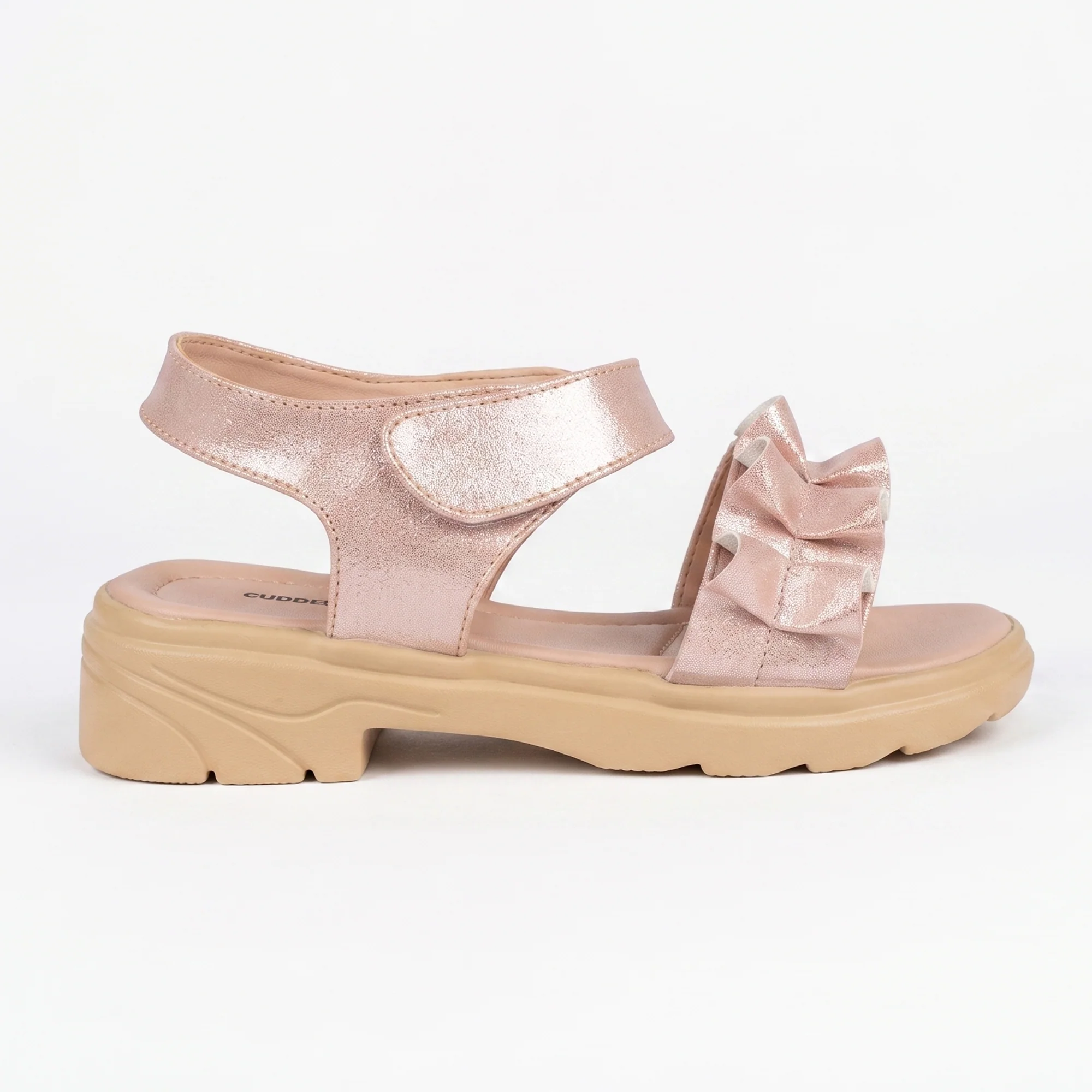 AJANTA Girls Velcro Strap Sandals | Comfortable & Adjustable Fit - Image 12