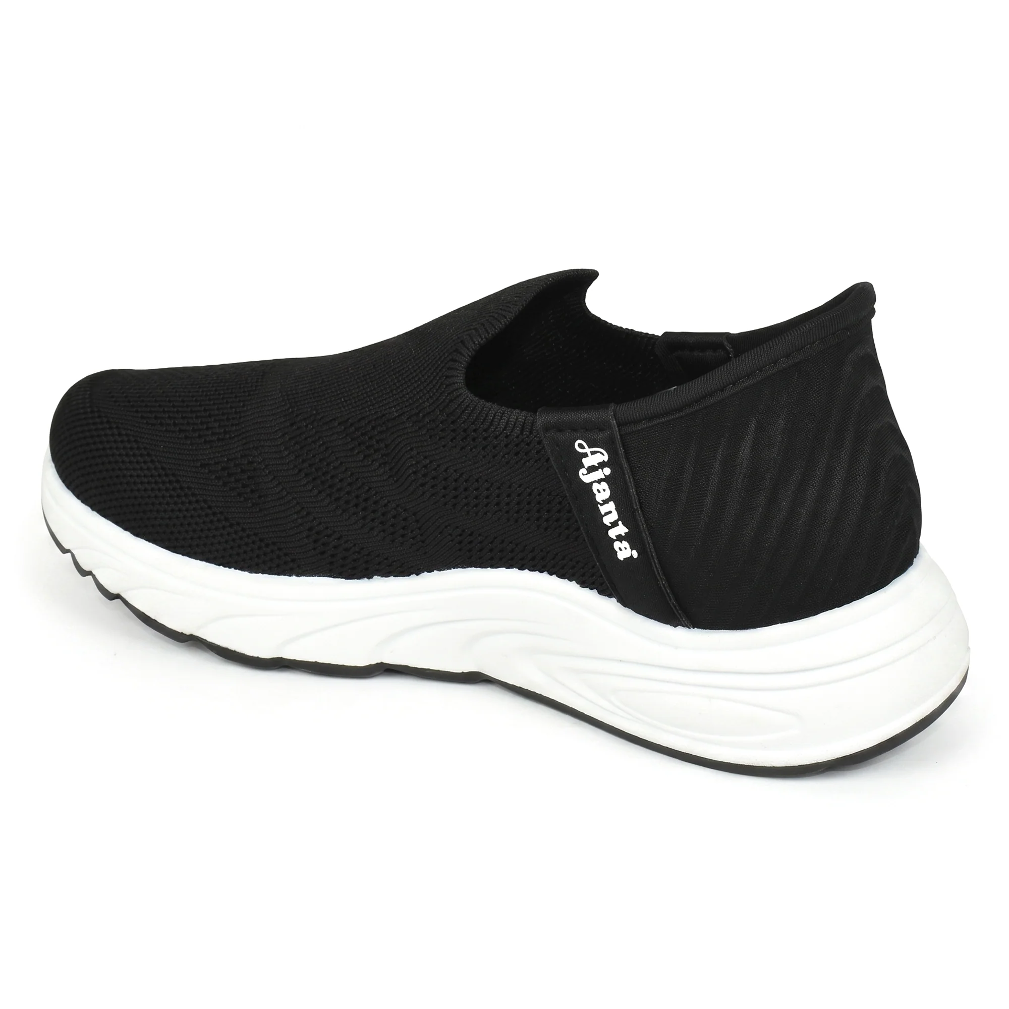 AJANTA Hands-Free Slip On Shoes for Women | Walking Shoes for Women | Sports Shoes | Lightweight Breathable Running Sneakers | Memory Foam Cushion | Gym, Office, Travel, Casual Shoes Black - Image 14
