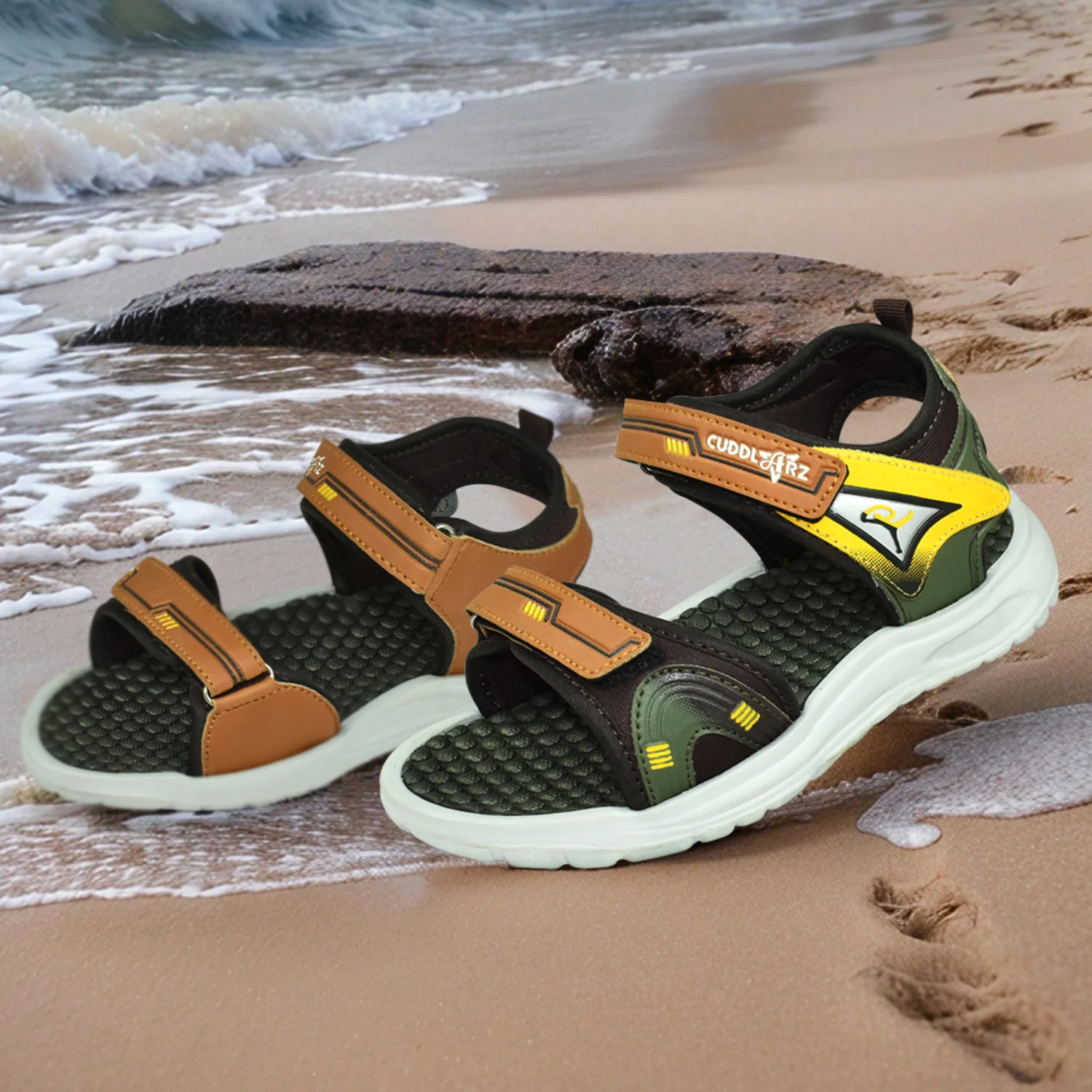 Ajanta Boy's Open-Toe Sandals with Velcro Closure - Image 4