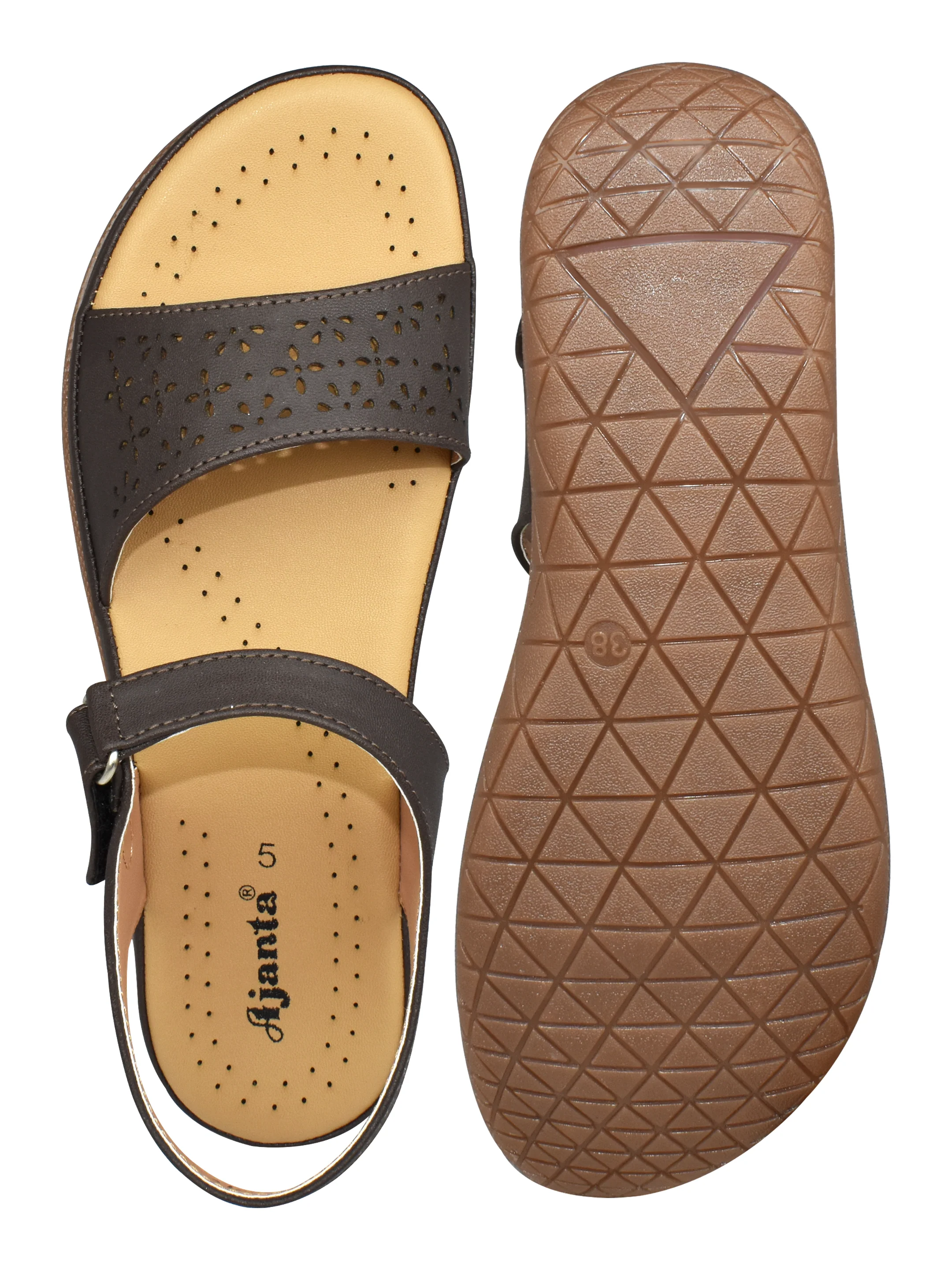 Ajanta Women’s Brown Airmax Sandals - Image 5