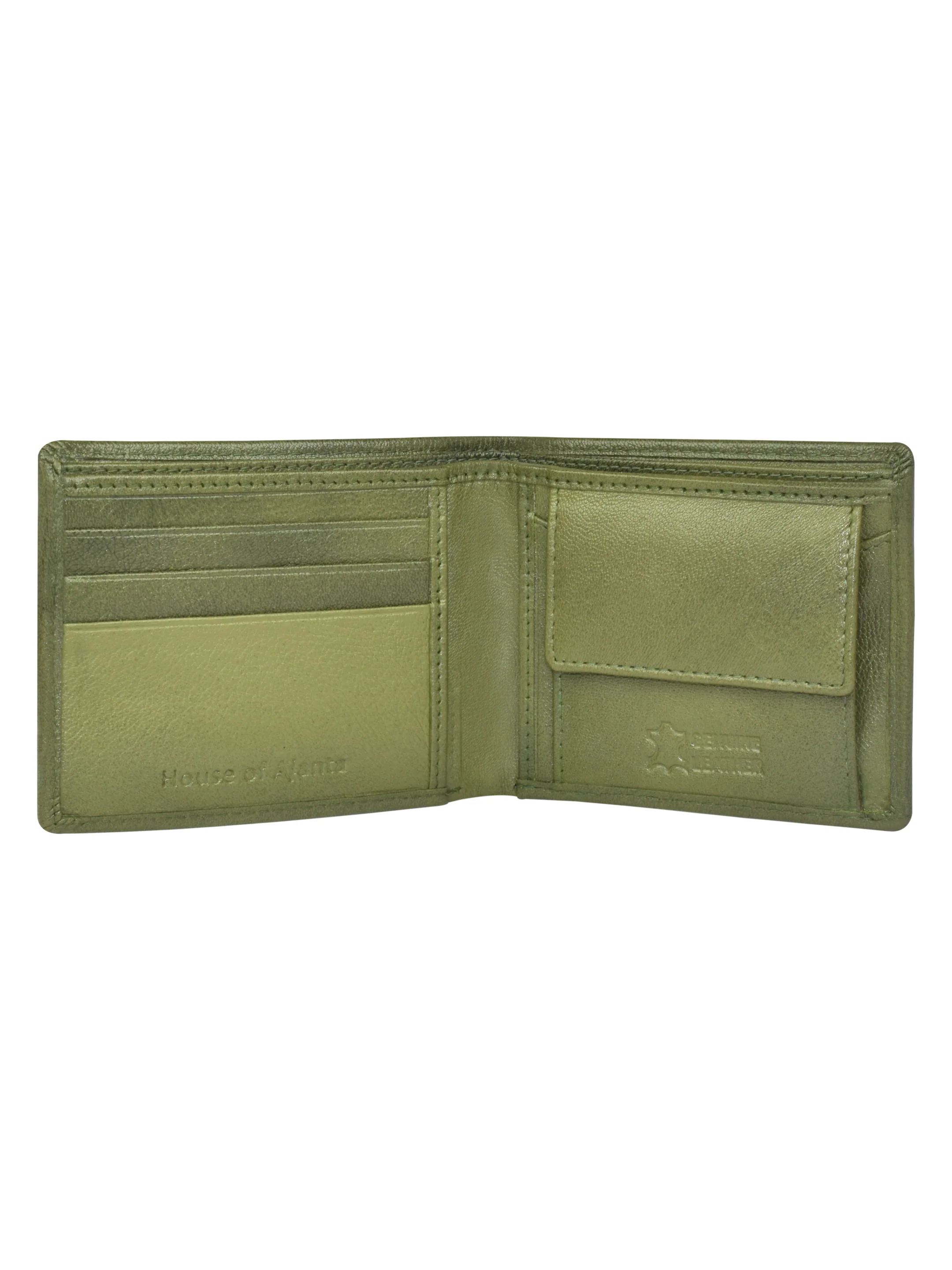 Ajanta Leather Wallet for Men Slim Bi-Fold with 3 Card Slots - Image 9