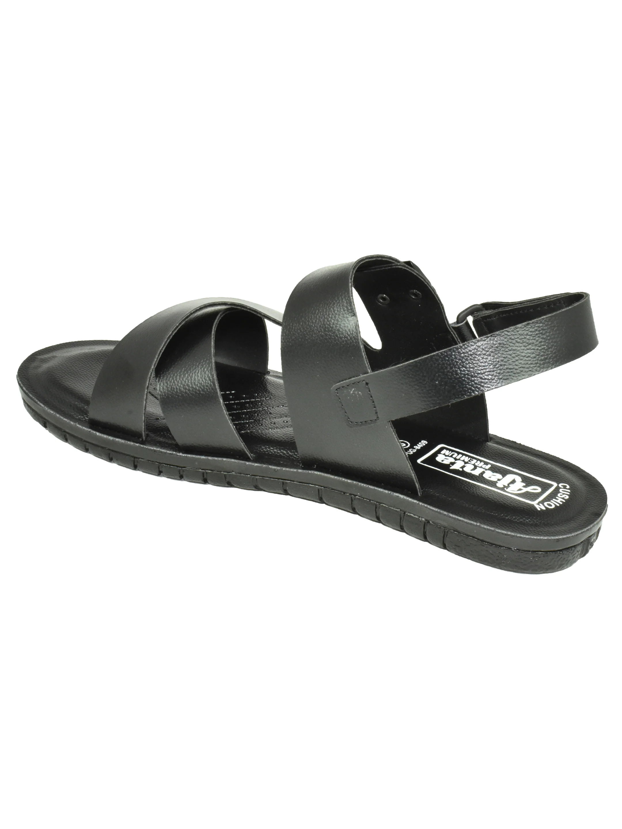 Ajanta Men’s Black Cross-Strap Sandal - Image 6