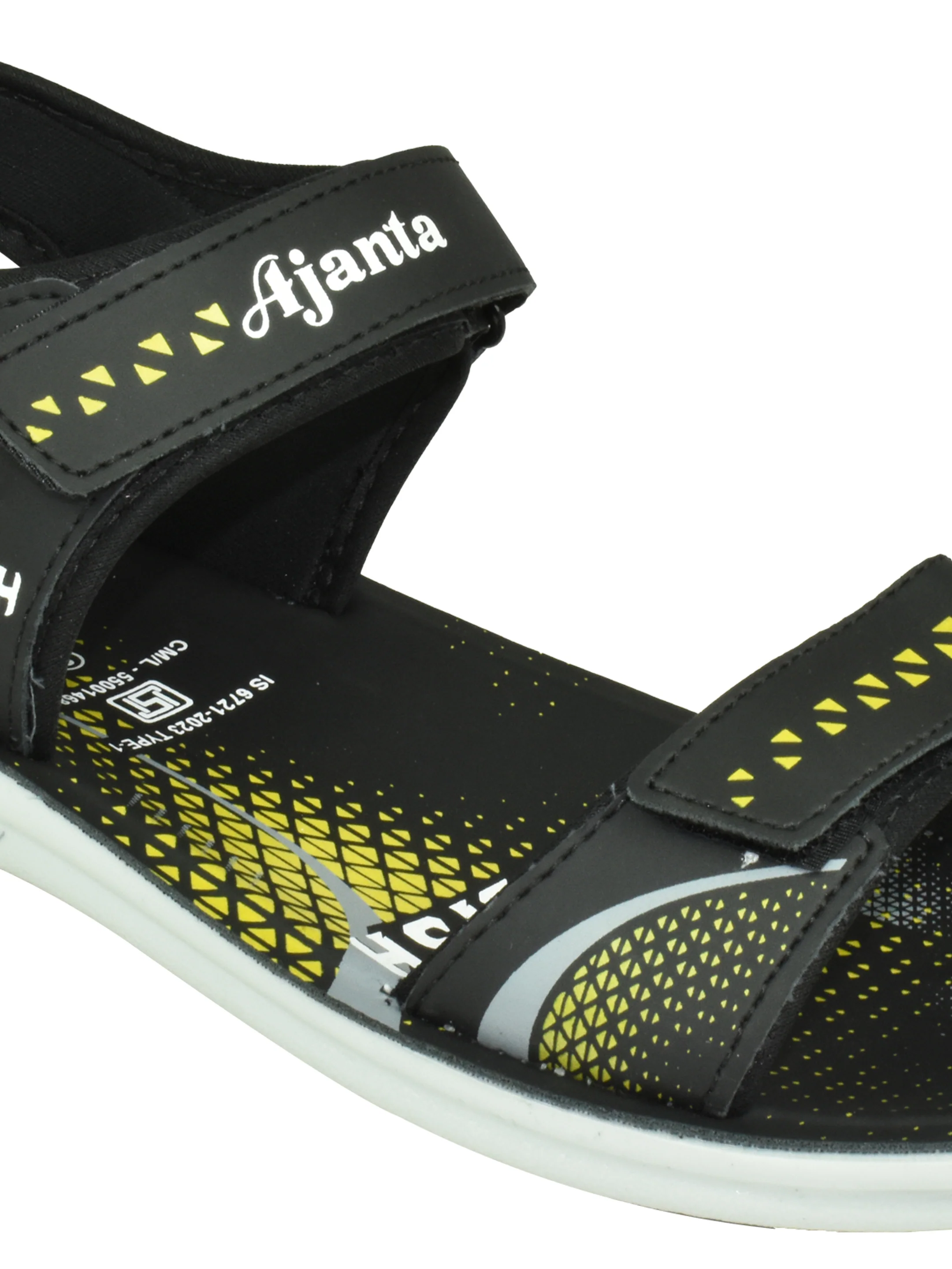 Ajanta Men’s Black Sporty Sandal - Image 4