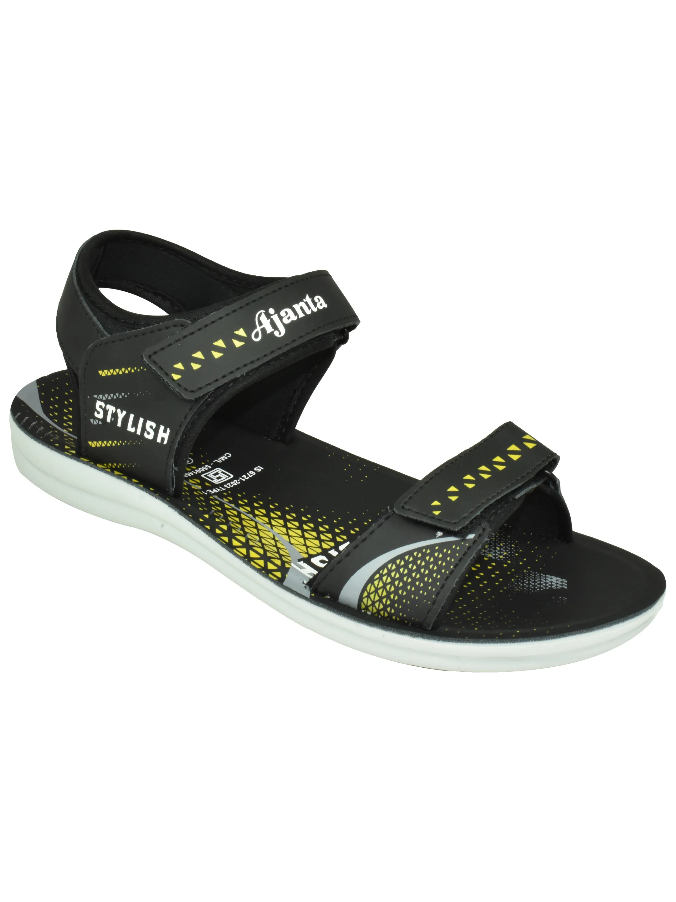 Ajanta Men’s Black Sporty Sandal - Image 5
