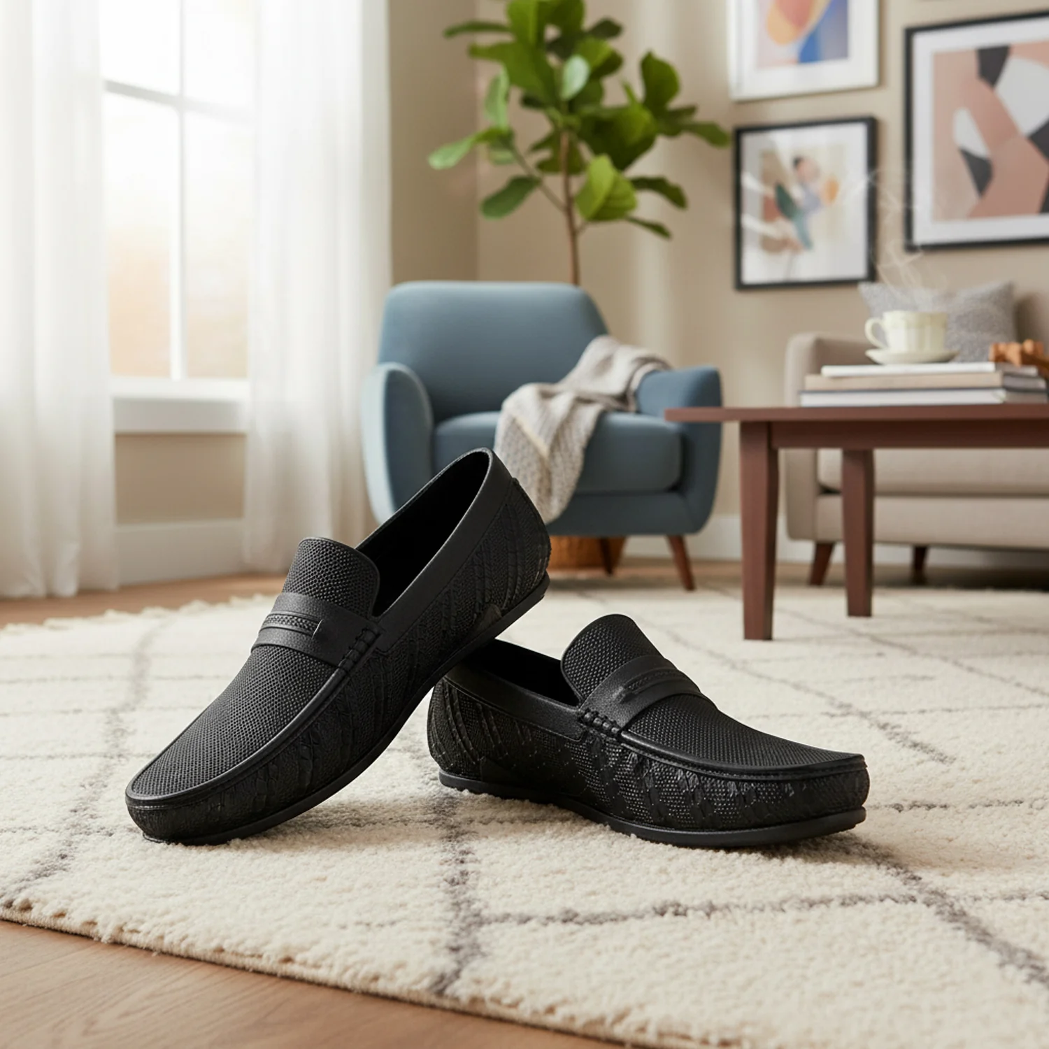 Ajanta Men’s PVC Slip-On Loafers - Image 3