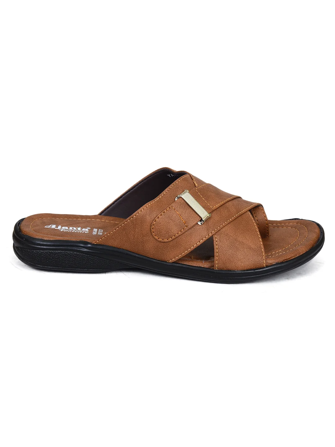 Ajanta Men’s Brown PVC Sandals