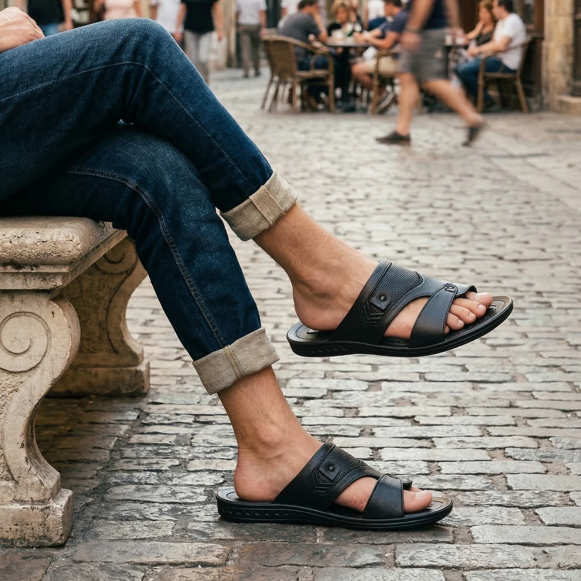 Ajanta Men’s Anti-Slip Casual Outdoor Sandals - Image 3