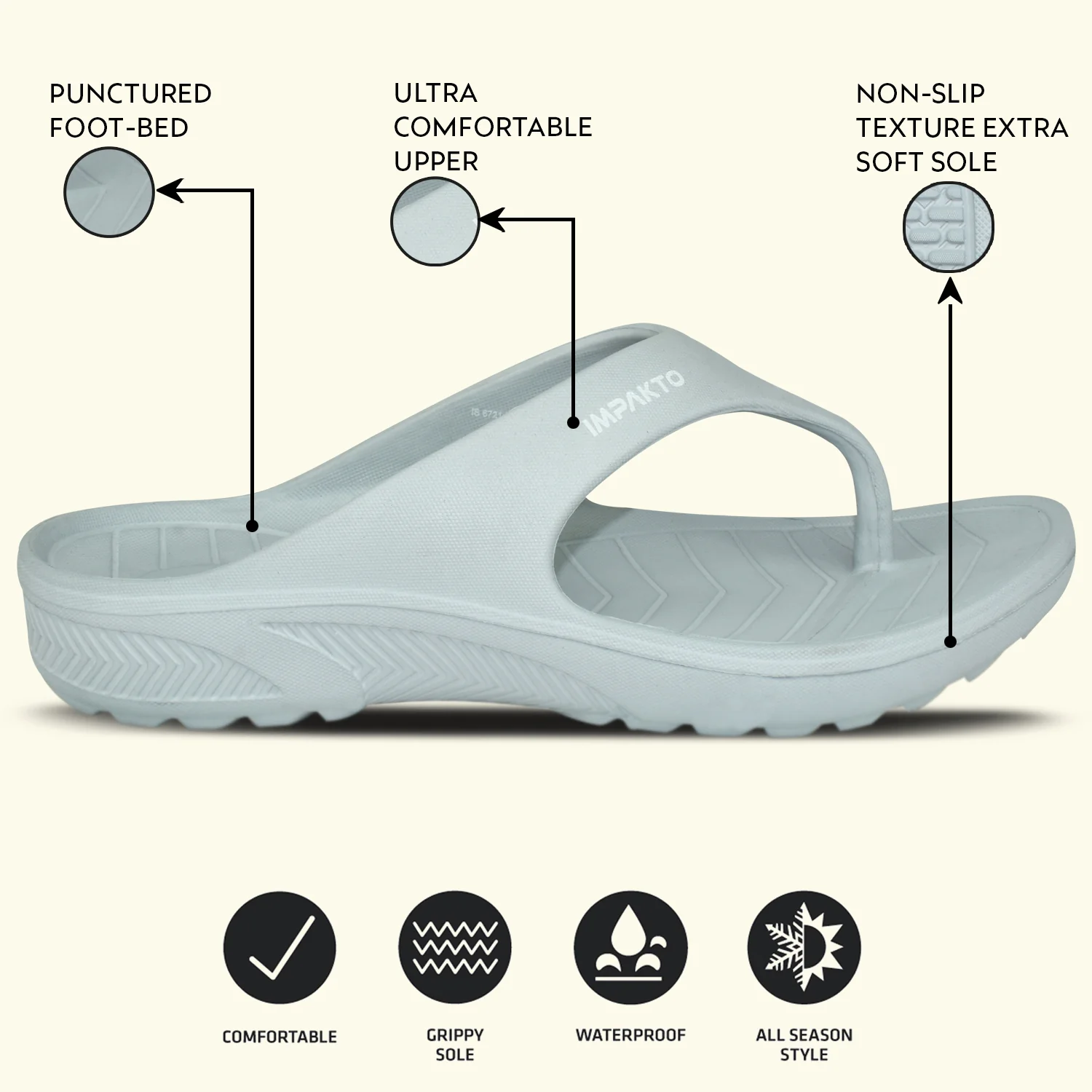 Ajanta Men’s Flip-Flop Slippers for Daily Wear & Home Use - Image 3