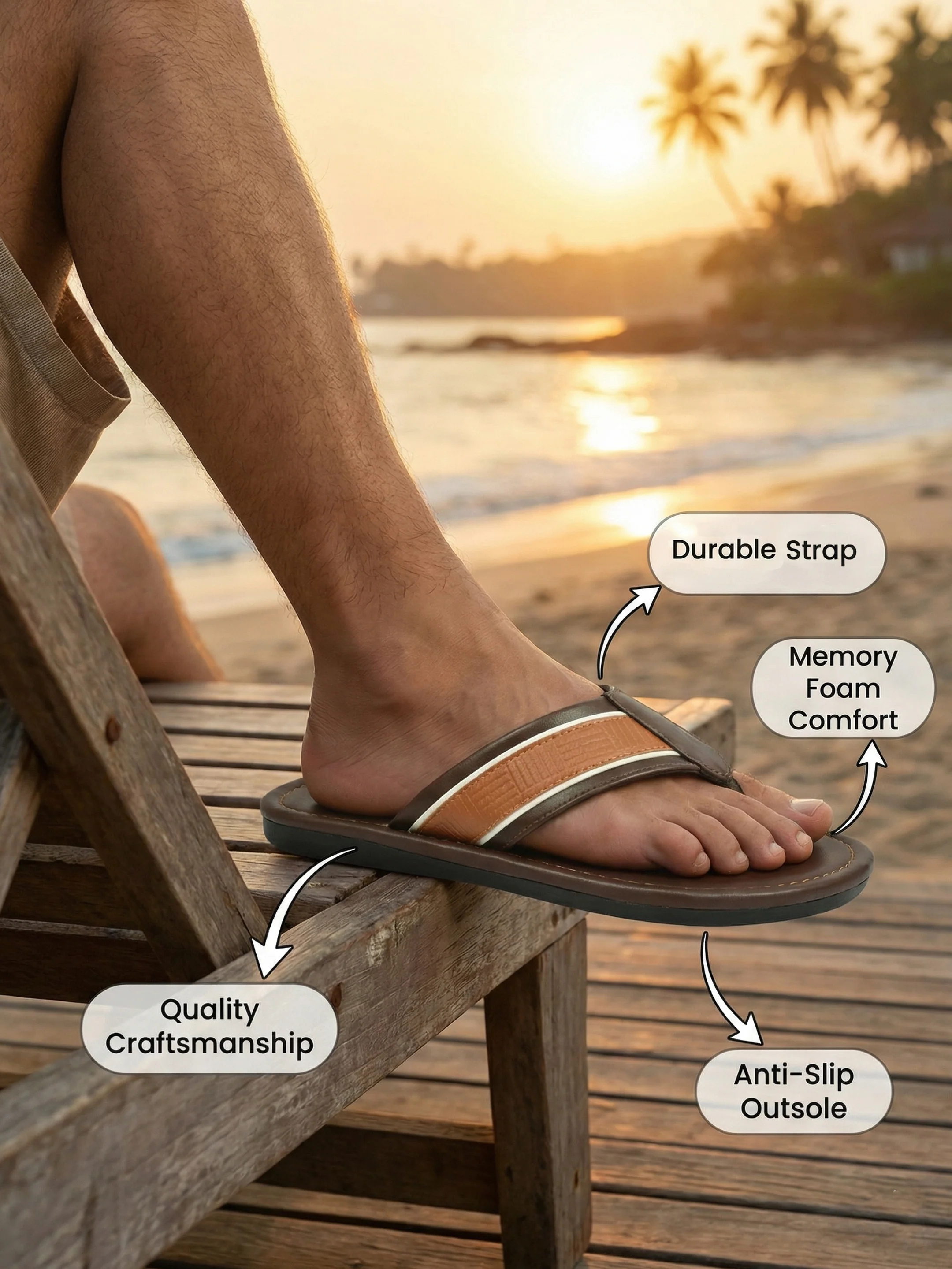 Ajanta Men’s Slip-On Sandals - Image 3