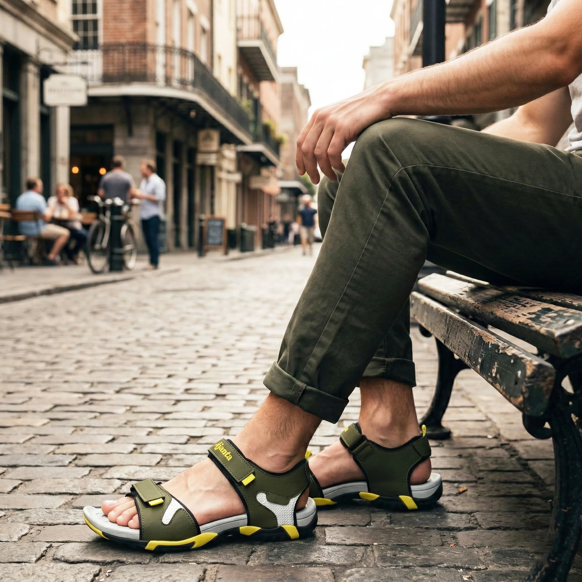 Ajanta Men’s Sports Sandals with Velcro Closure - Image 3