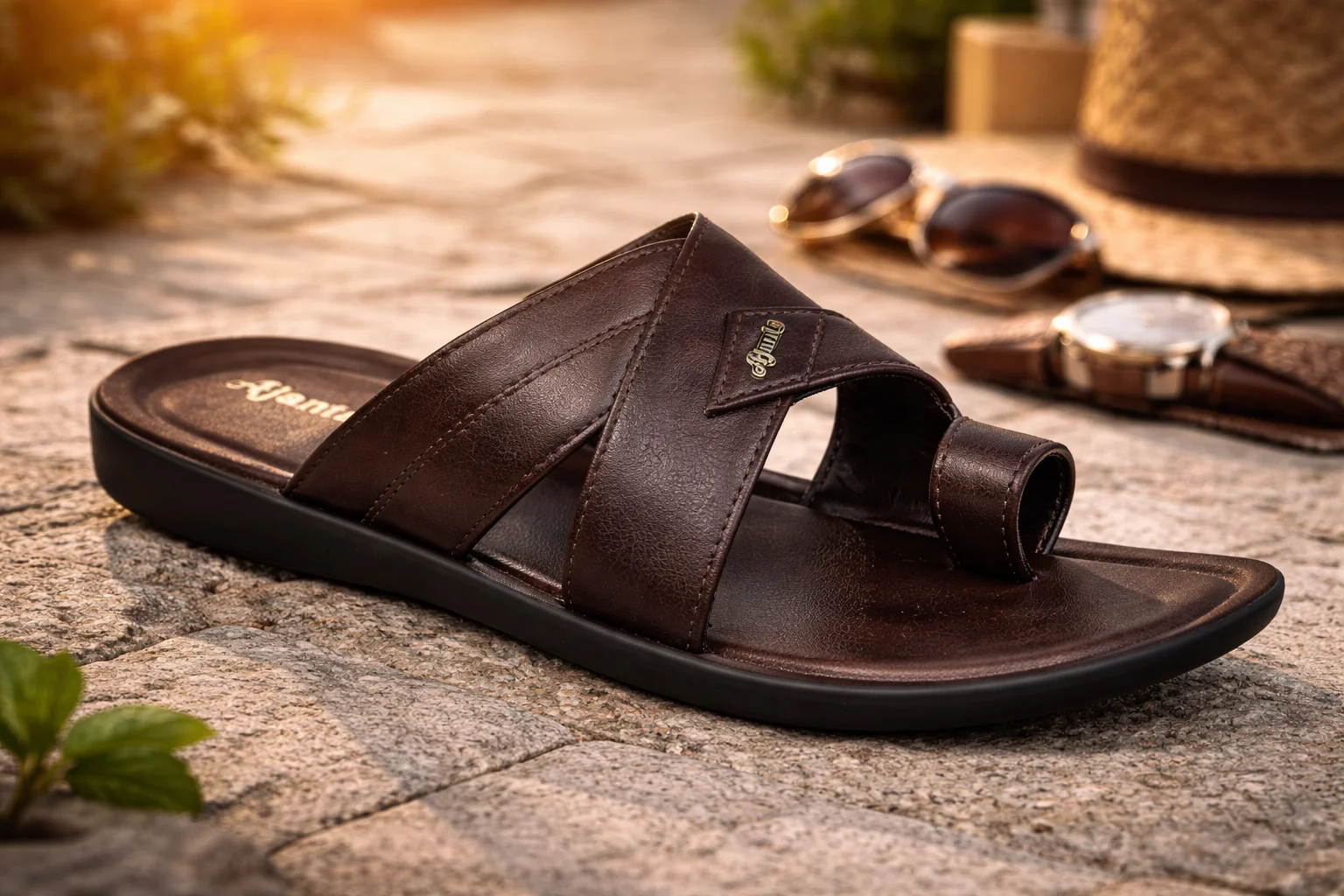 Ajanta Men’s Daily Wear Anti-Slip Sandals - Image 2