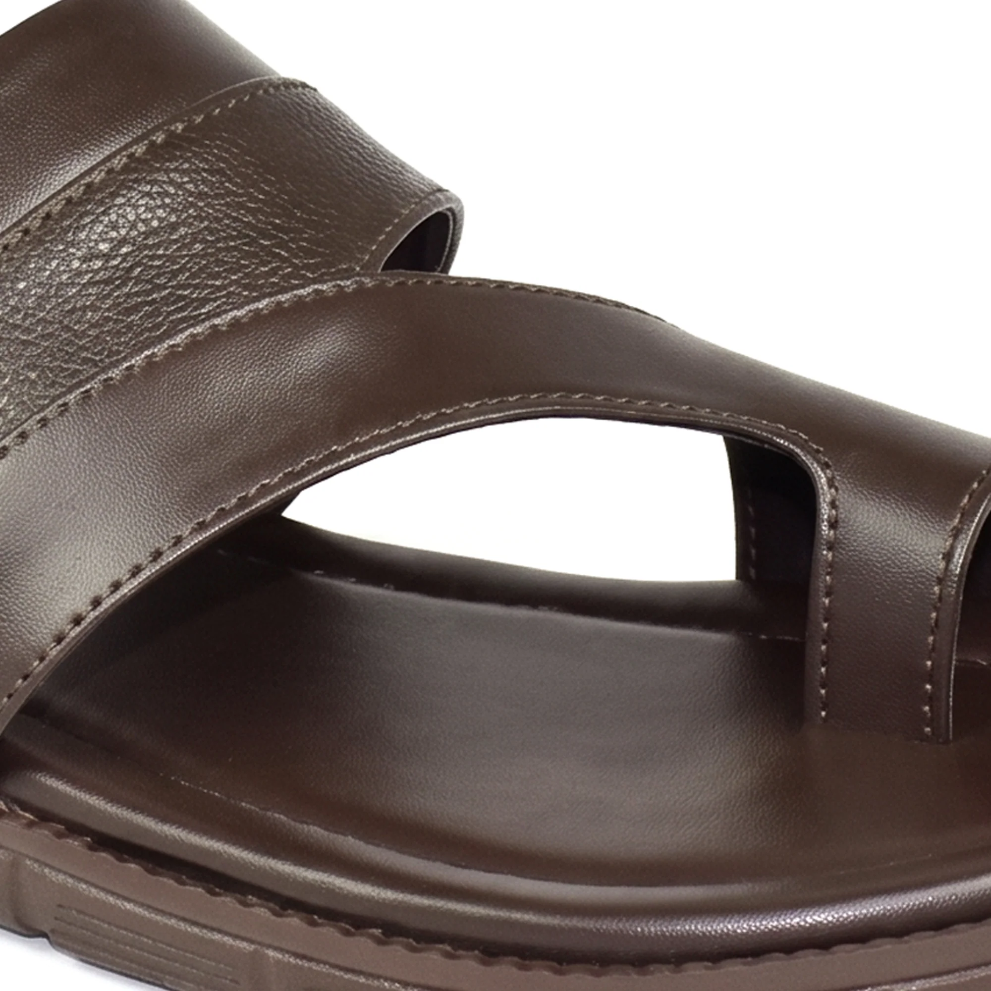 AJANTA Men Stylish Comfort Sandals | Soft Cushion | All-Day Comfort (Brown) - Image 7