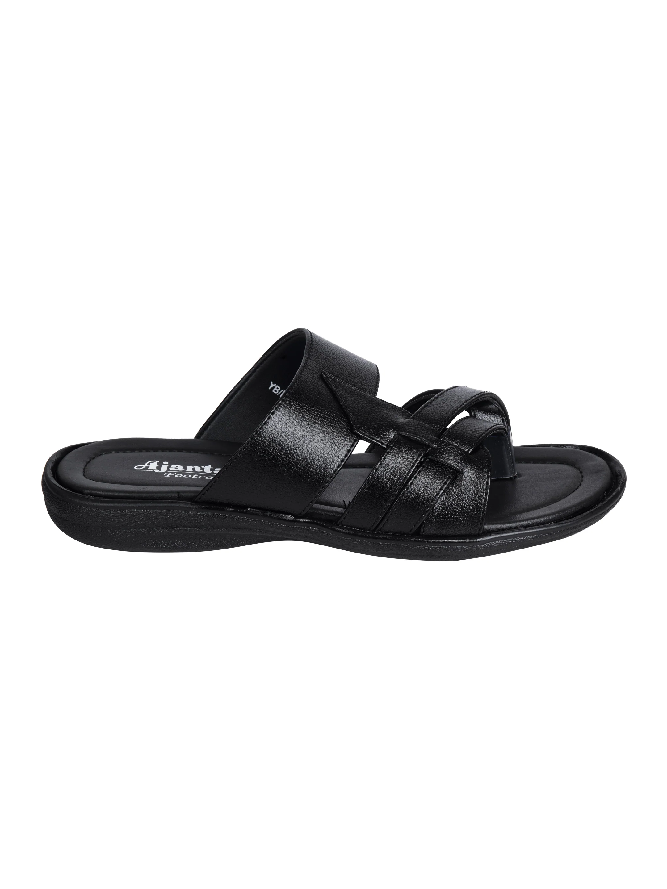 Ajanta Men’s Black Anti-Slip Sandals