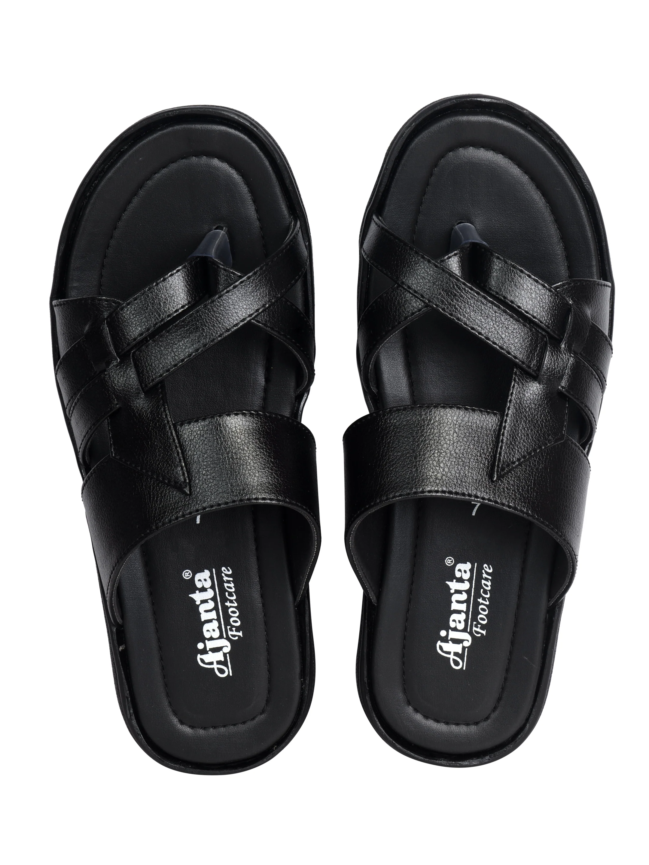 Ajanta Men’s Black Anti-Slip Sandals - Image 8