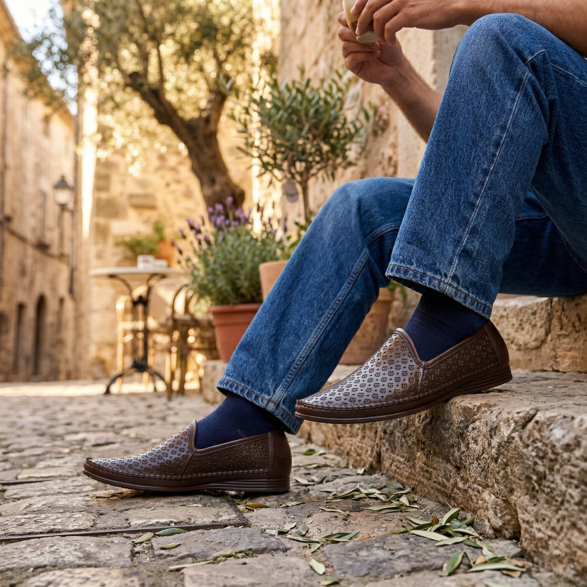 Ajanta Men’s PVC Slip-On Loafers Shoes - Image 3