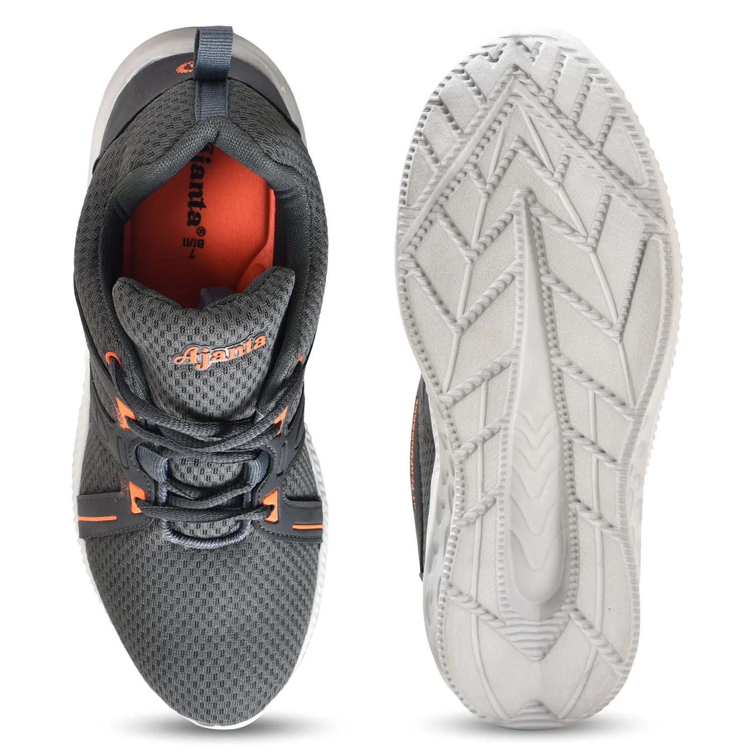 Ajanta Men’s Grey Walking Shoes - Image 5
