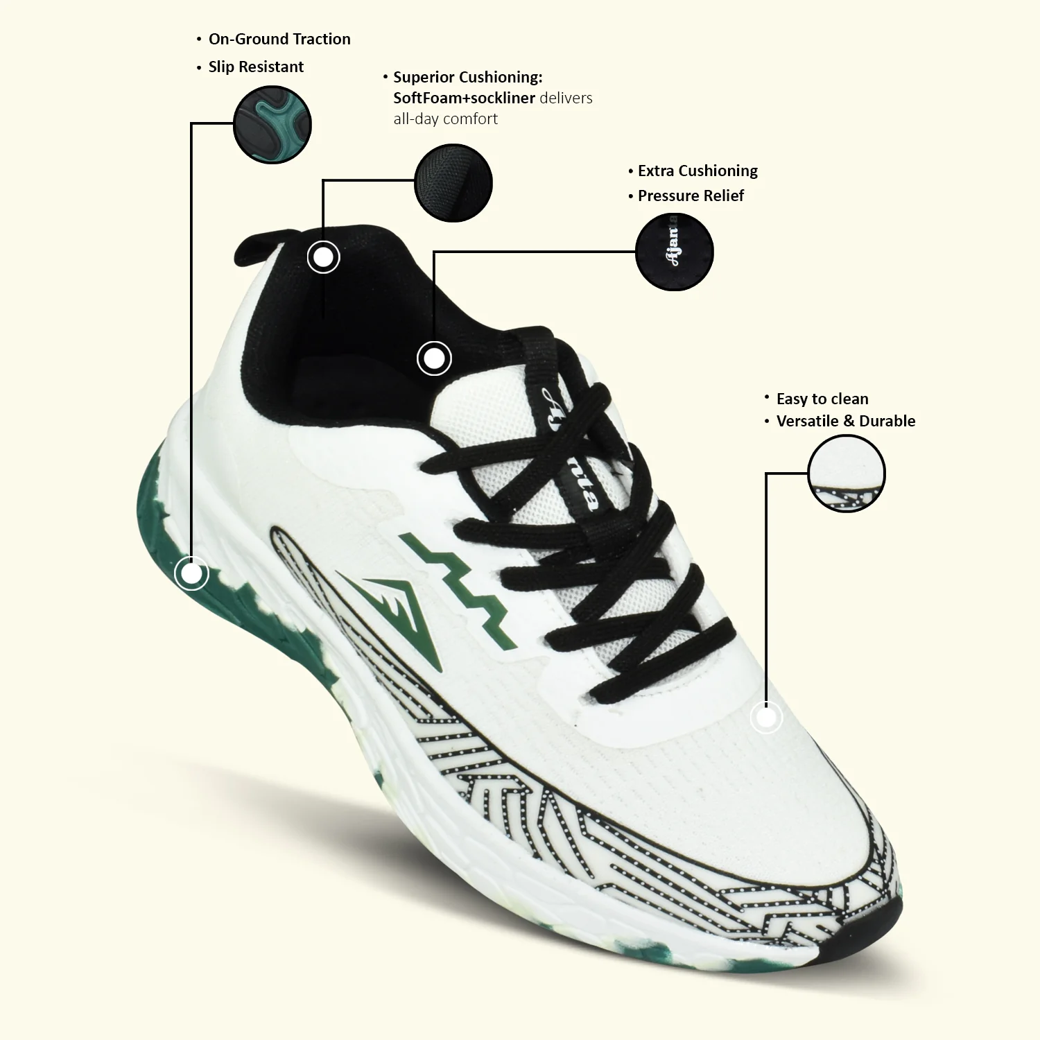 Ajanta Men's Neo-Glide Pacer Runner Shoe - Image 5