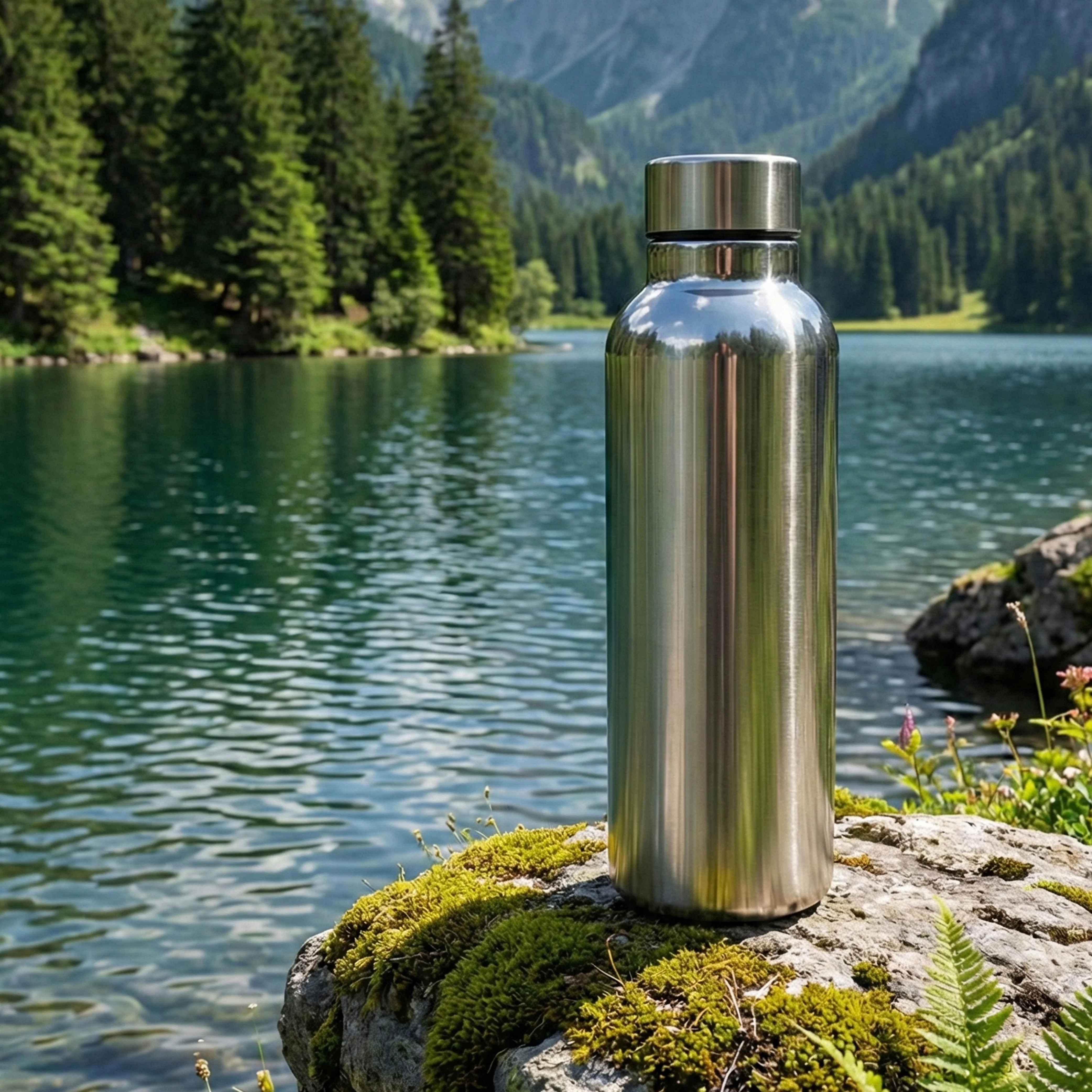 Ajanta Stylish Design 1000ml Stainless Steel Flask | Leakproof Water Bottle - Image 3