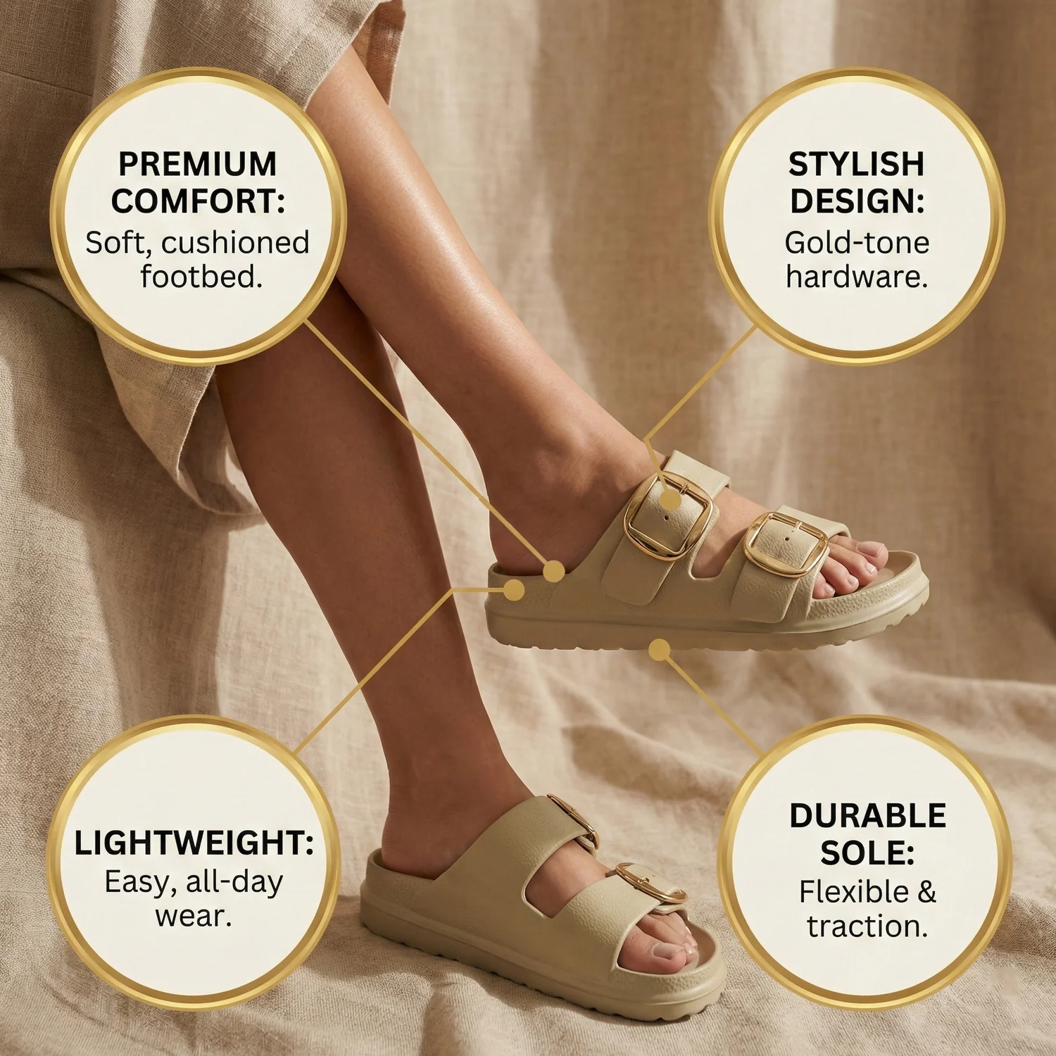 Ajanta Waterproof Women's Classic Sliders - Image 13