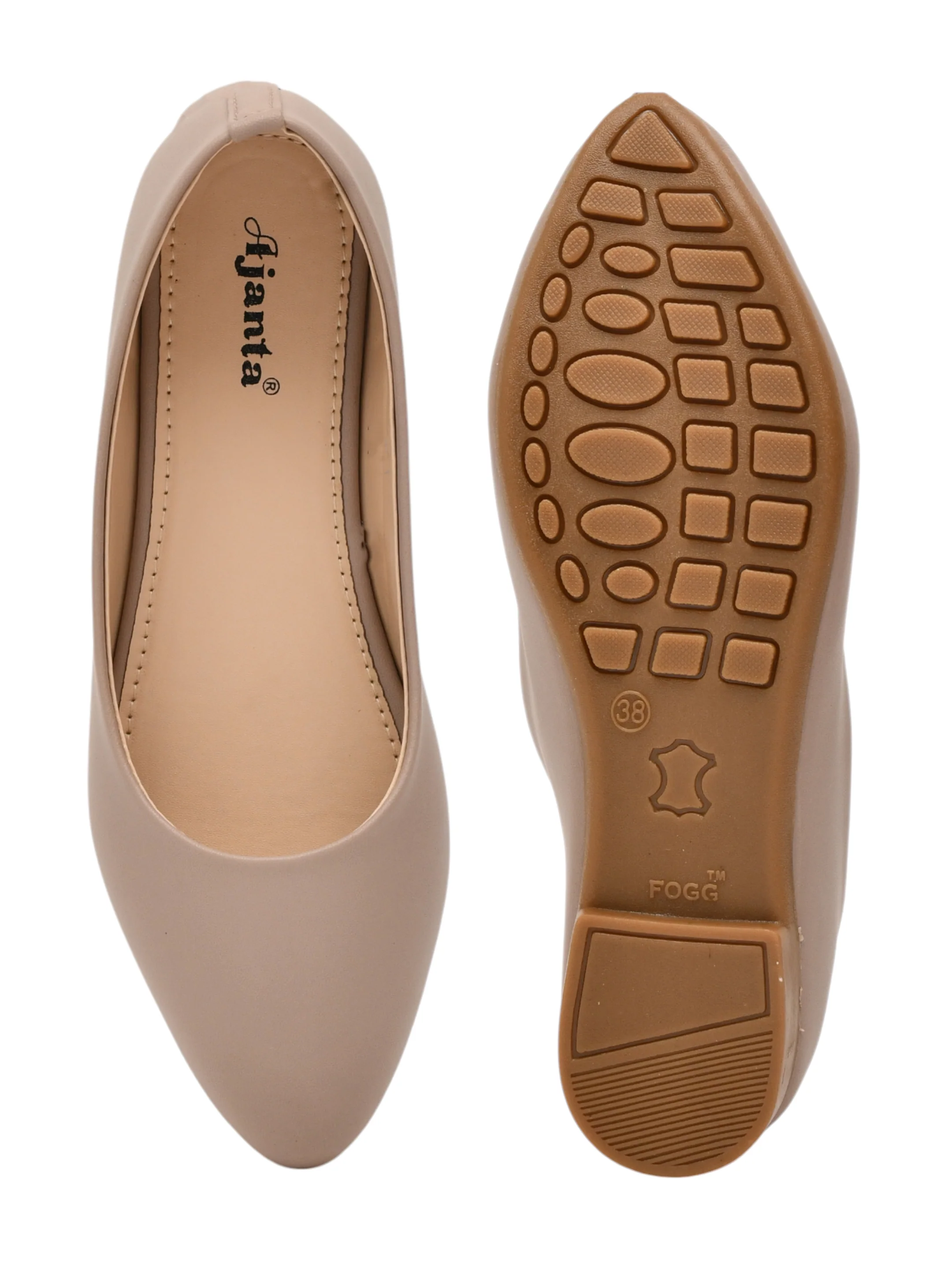 Ajanta Women’s Beige Belly Shoes - Image 5
