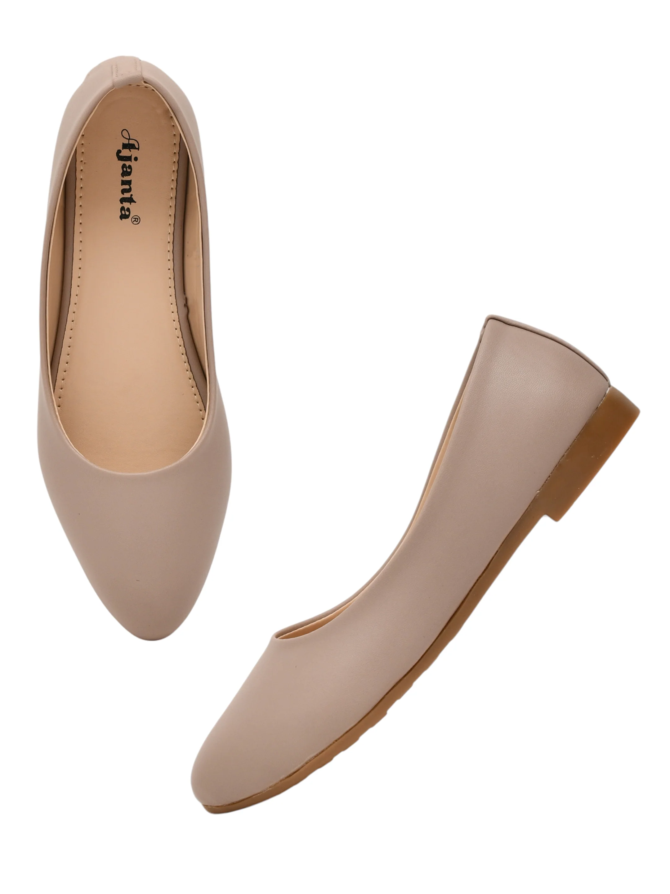 Ajanta Women’s Beige Belly Shoes - Image 8