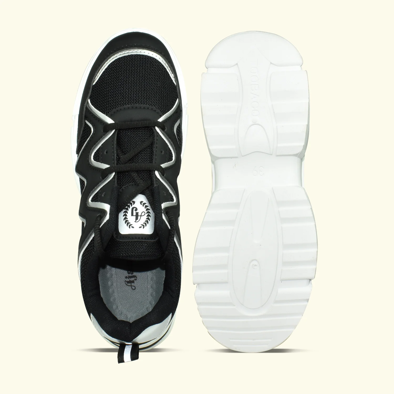 Ajanta Women’s Black Lightning Trendy Casual Sneakers - Image 5