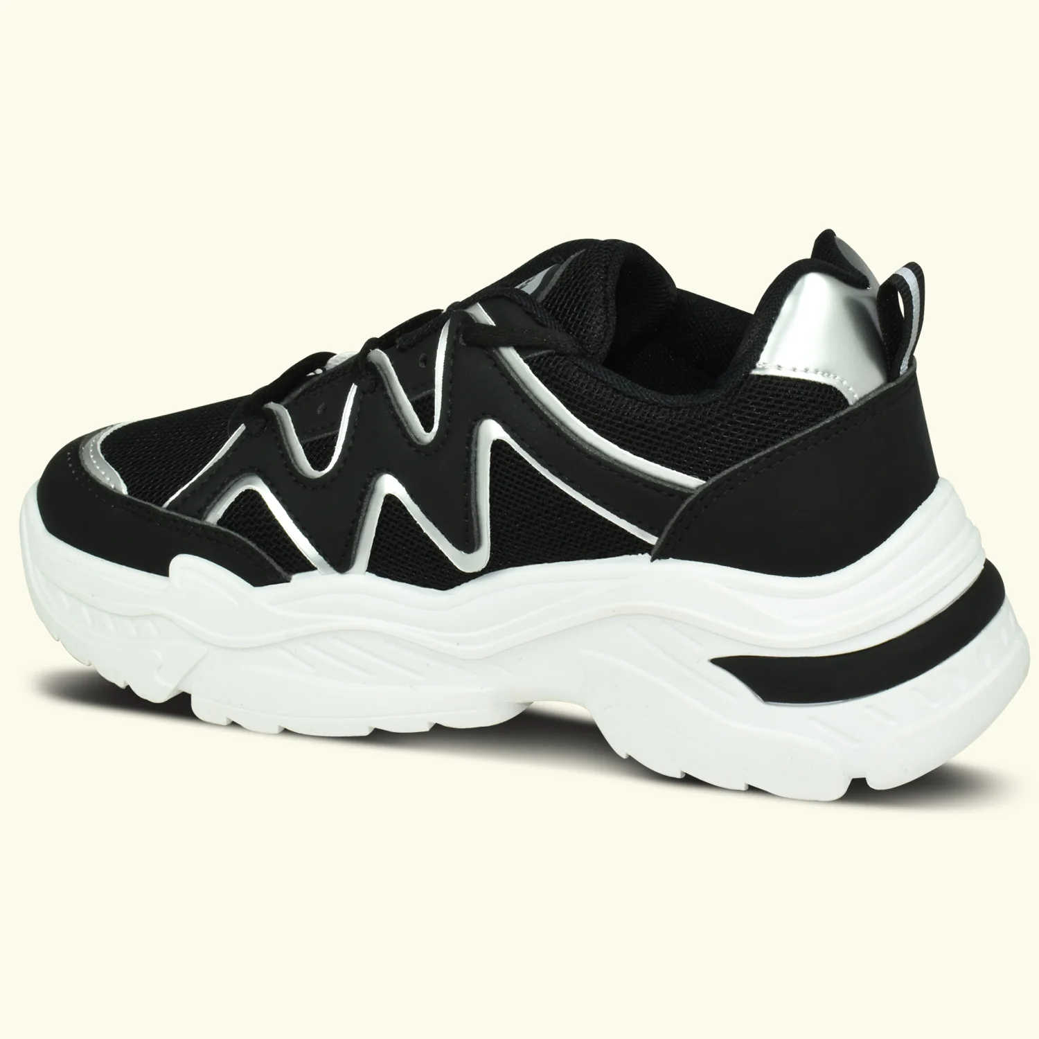 Ajanta Women’s Black Lightning Trendy Casual Sneakers - Image 6