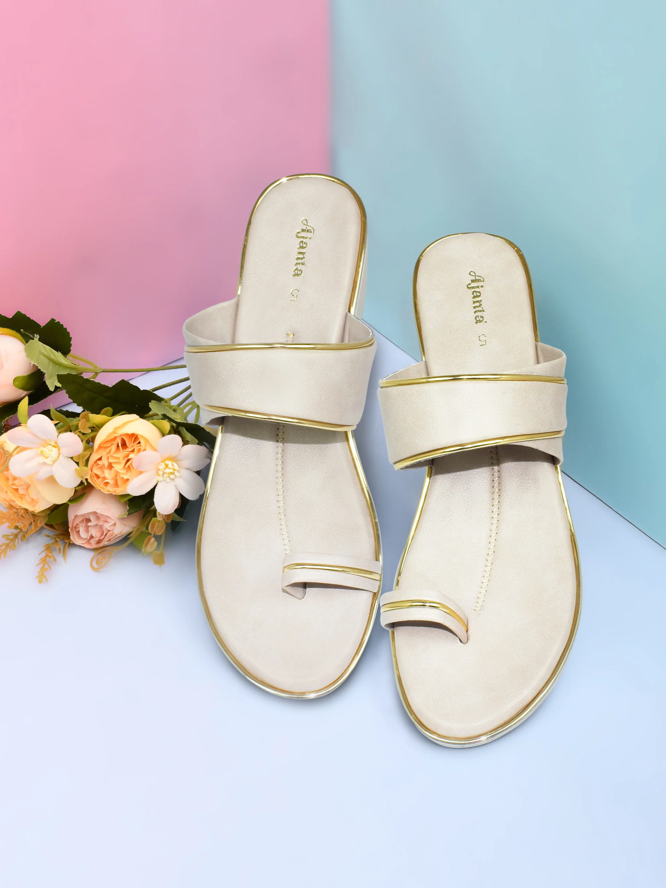 Ajanta Women’s Fashion Slip-On Heel Sandals - Image 3