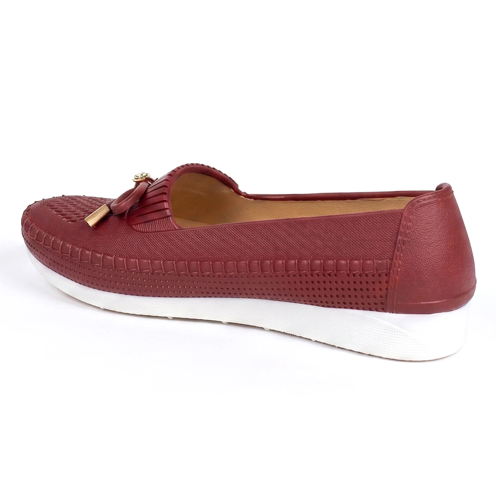 AJANTA Women Maroon Belly Shoes | Comfortable Slip-On Ballerina Flats for Women | Soft Cushioned Casual & Office Wear Shoes | Lightweight Closed Toe Daily Walking Fashion Footwear | Ladies Travel Loafers Footwear - Image 10