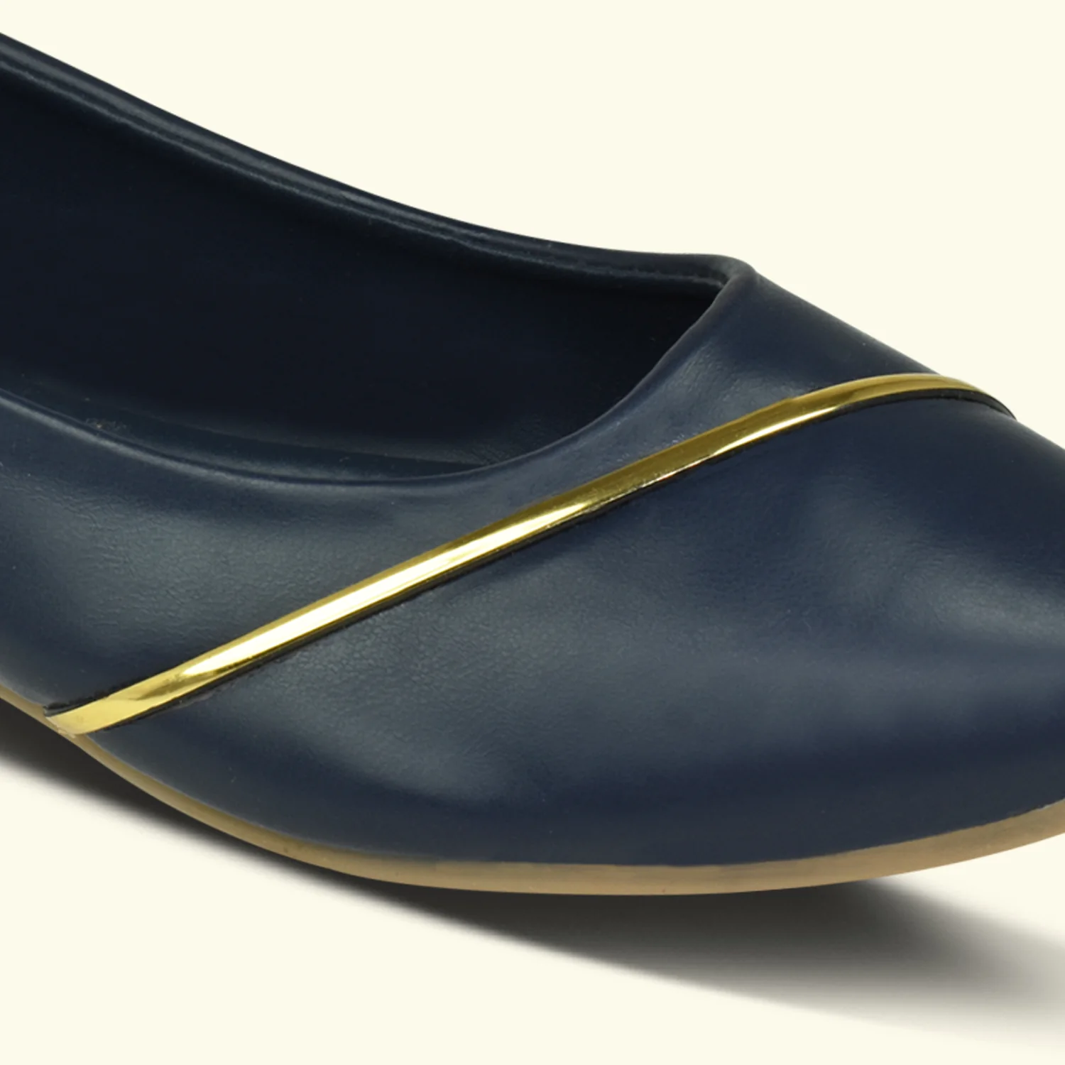 Ajanta Women's Navy Striped Bellies - Image 6