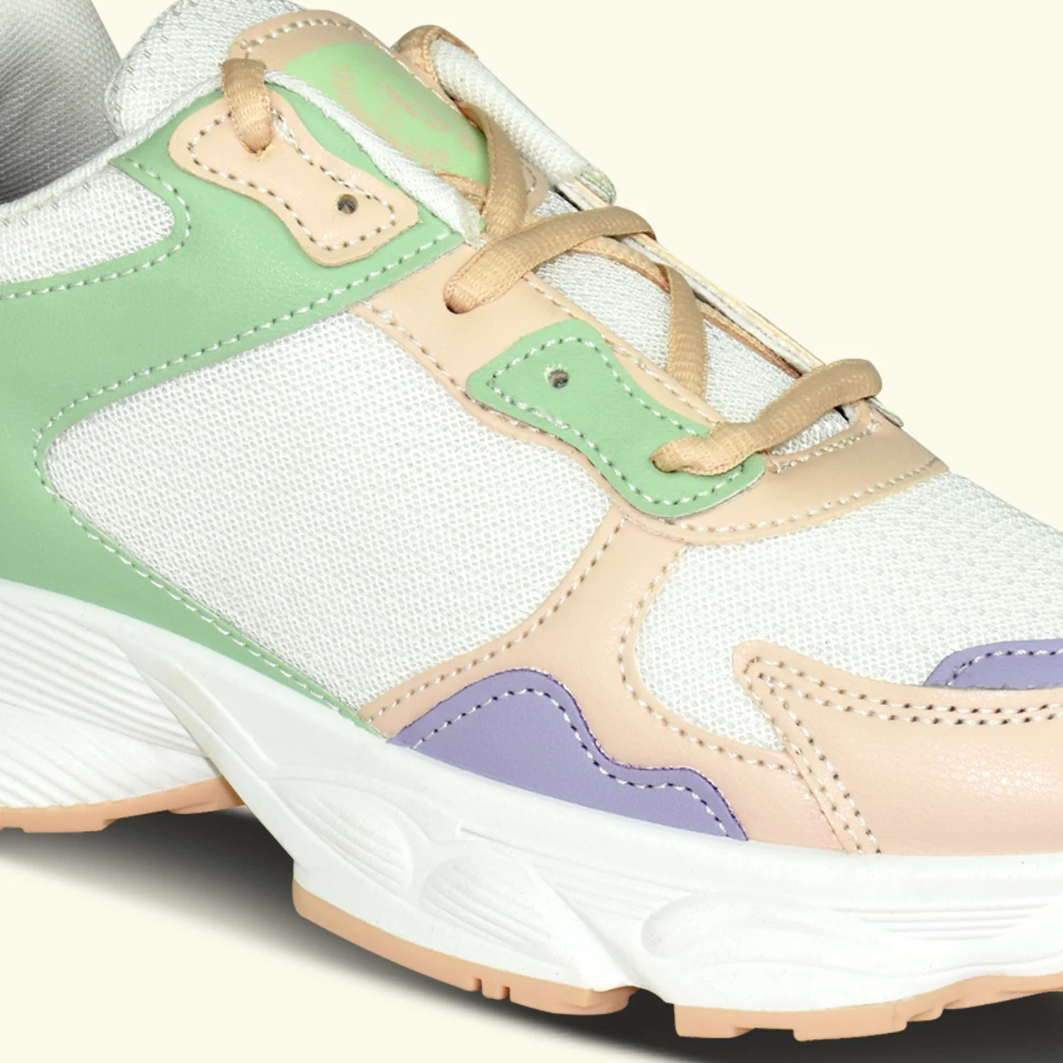 Ajanta Women’s Pink Lightning Chunky Sneakers - Image 6