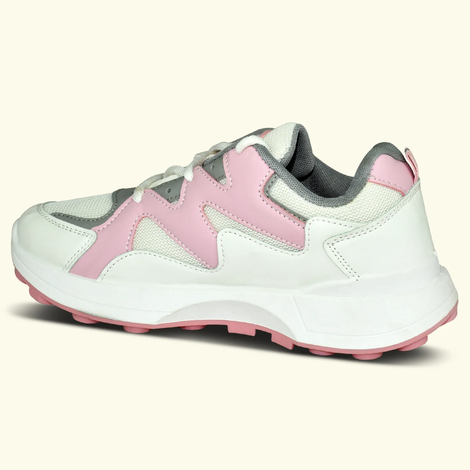 Ajanta Women’s Pink Lightning Chunky Sneakers - Image 3