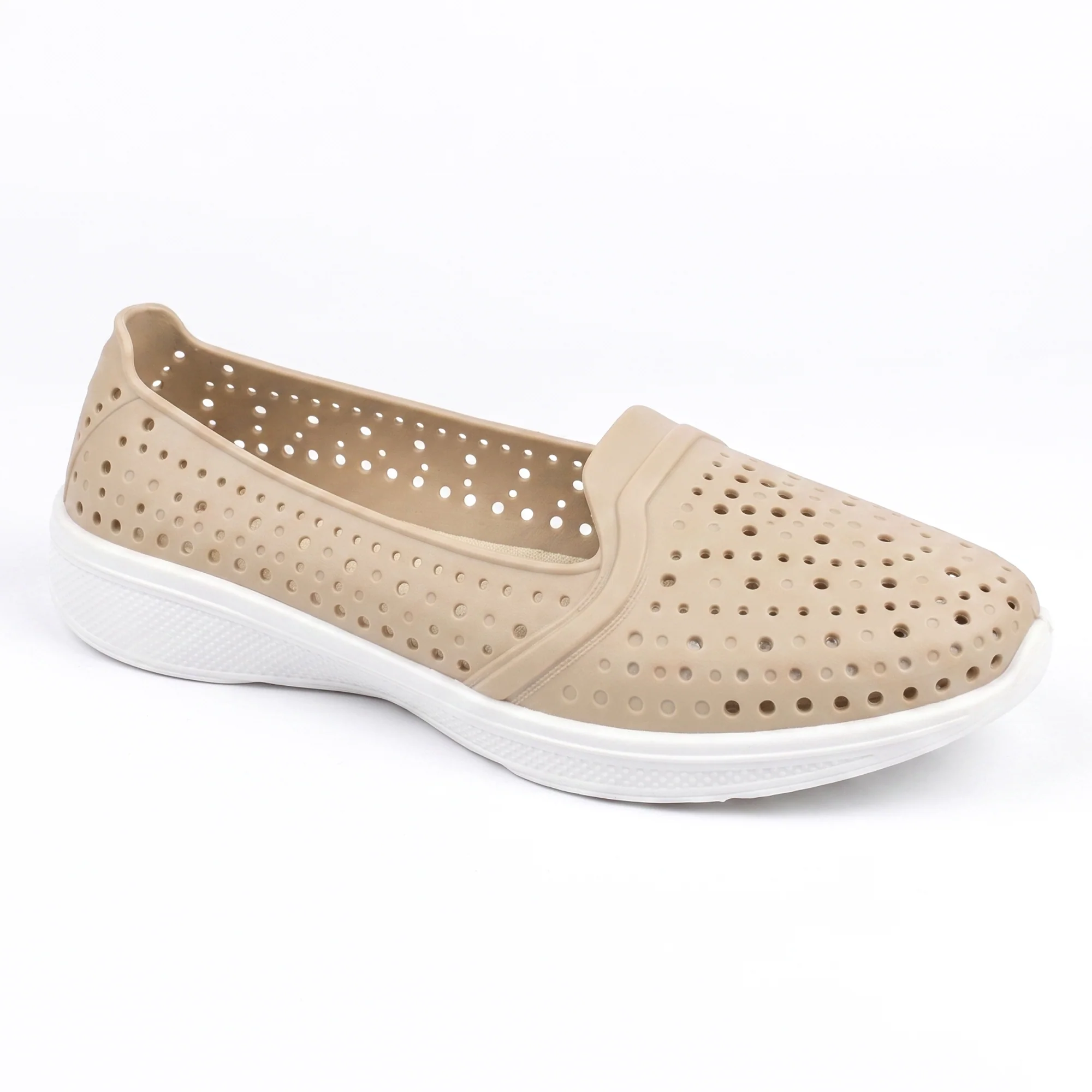 AJANTA Women PVC Molded Casual Shoes | Lightweight Comfortable Slip-On Daily Wear Footwear (Cream) - Image 14