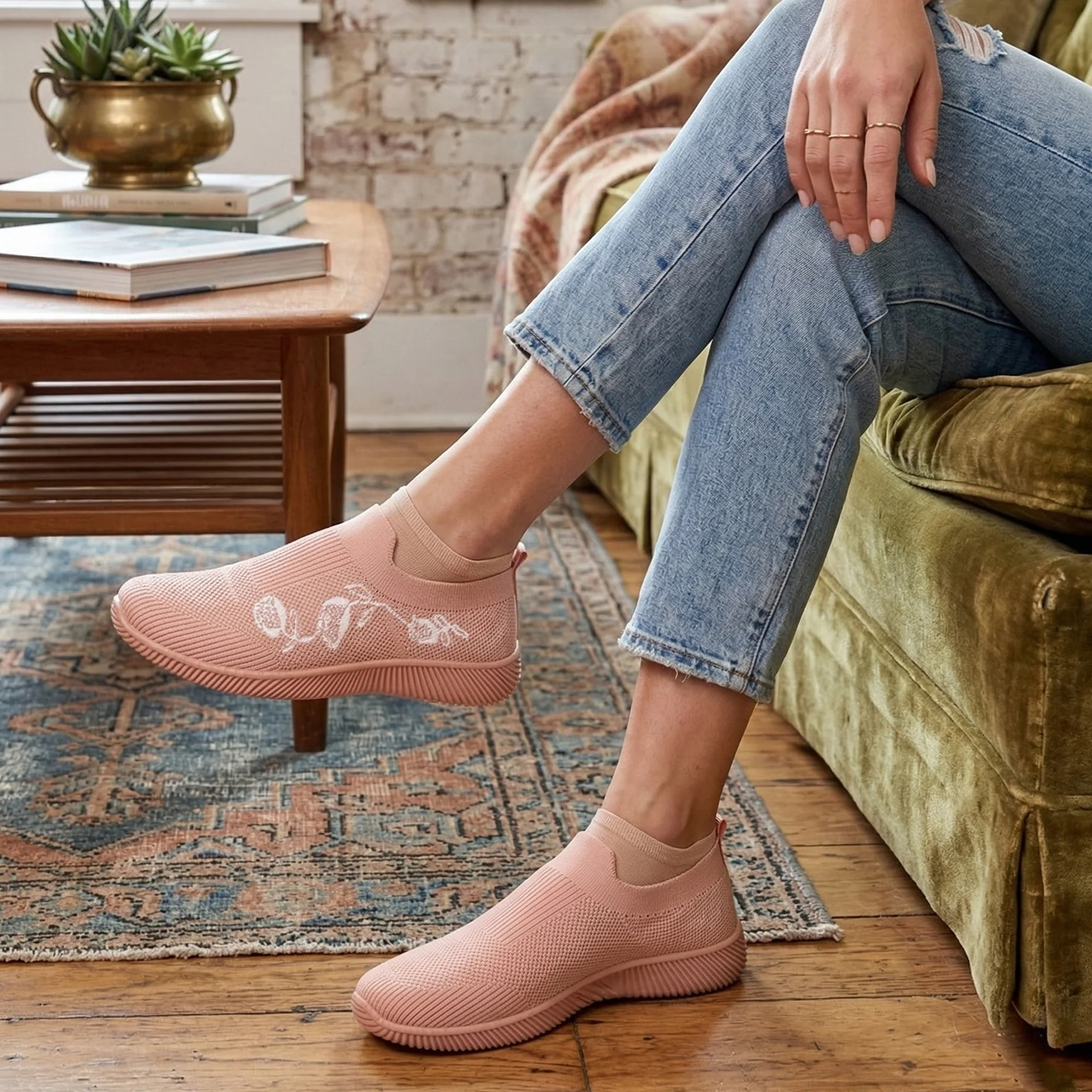 Ajanta Women’s Slip On Casual Sneakers - Image 4
