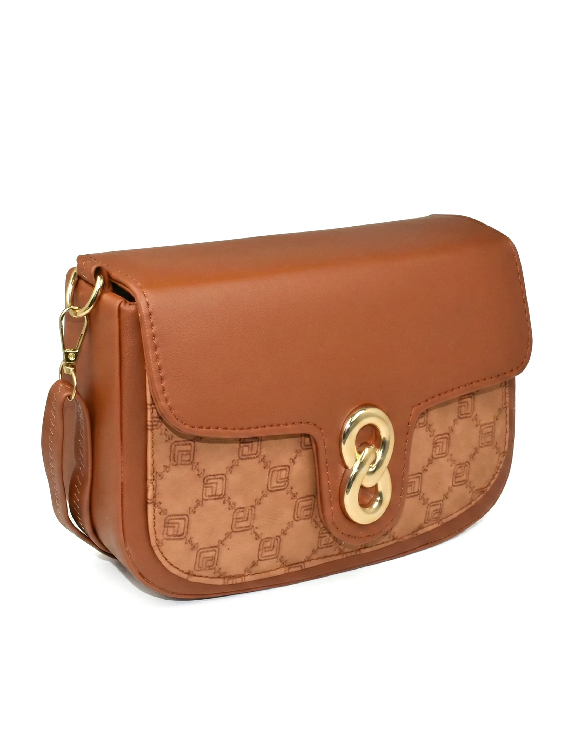 Ajanta Women’s Stylish Flap Lock Tan Sling Bag with Adjustable Strap - Image 7