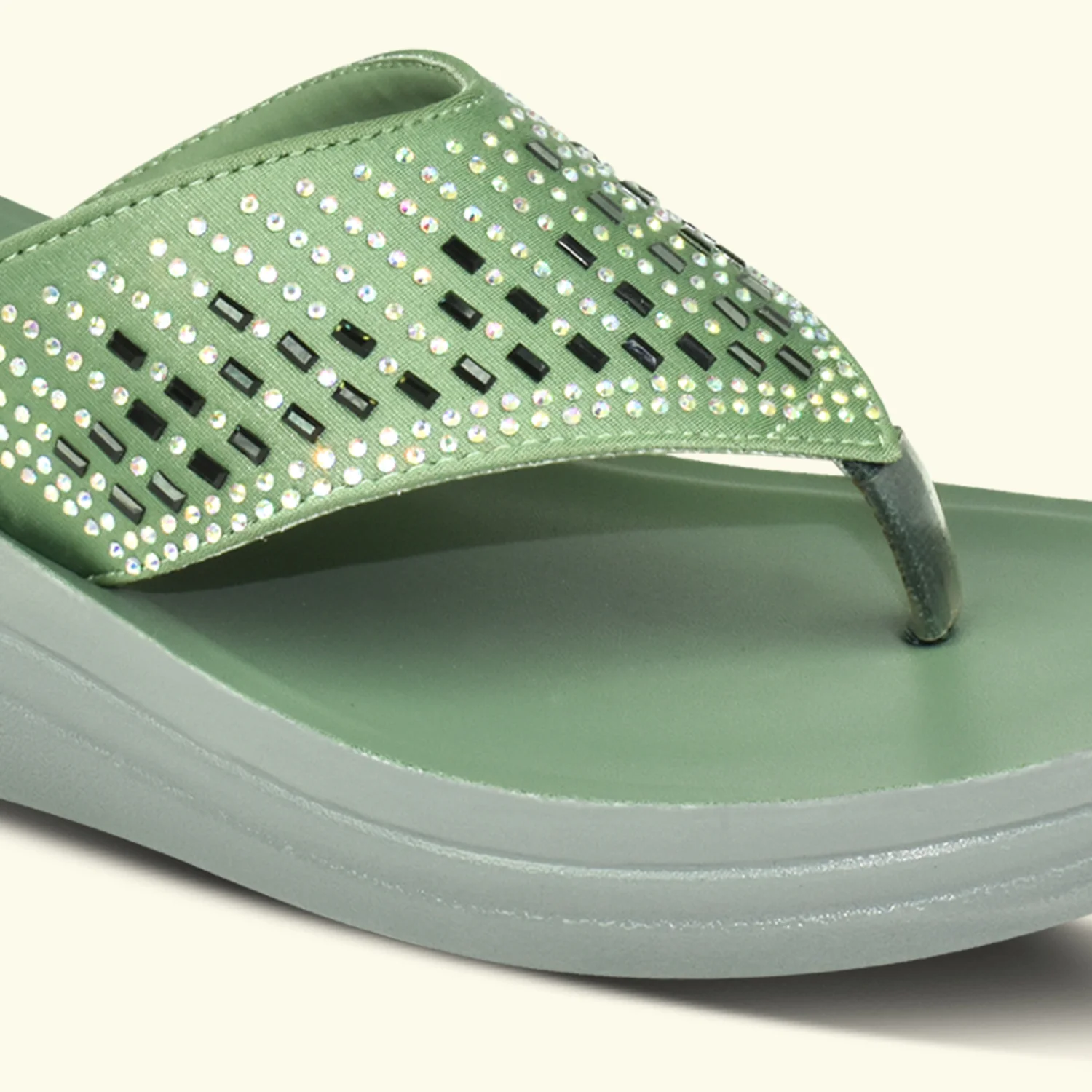 Ajanta Women’s Stylish Embroidery Slip On Sandals - Image 7