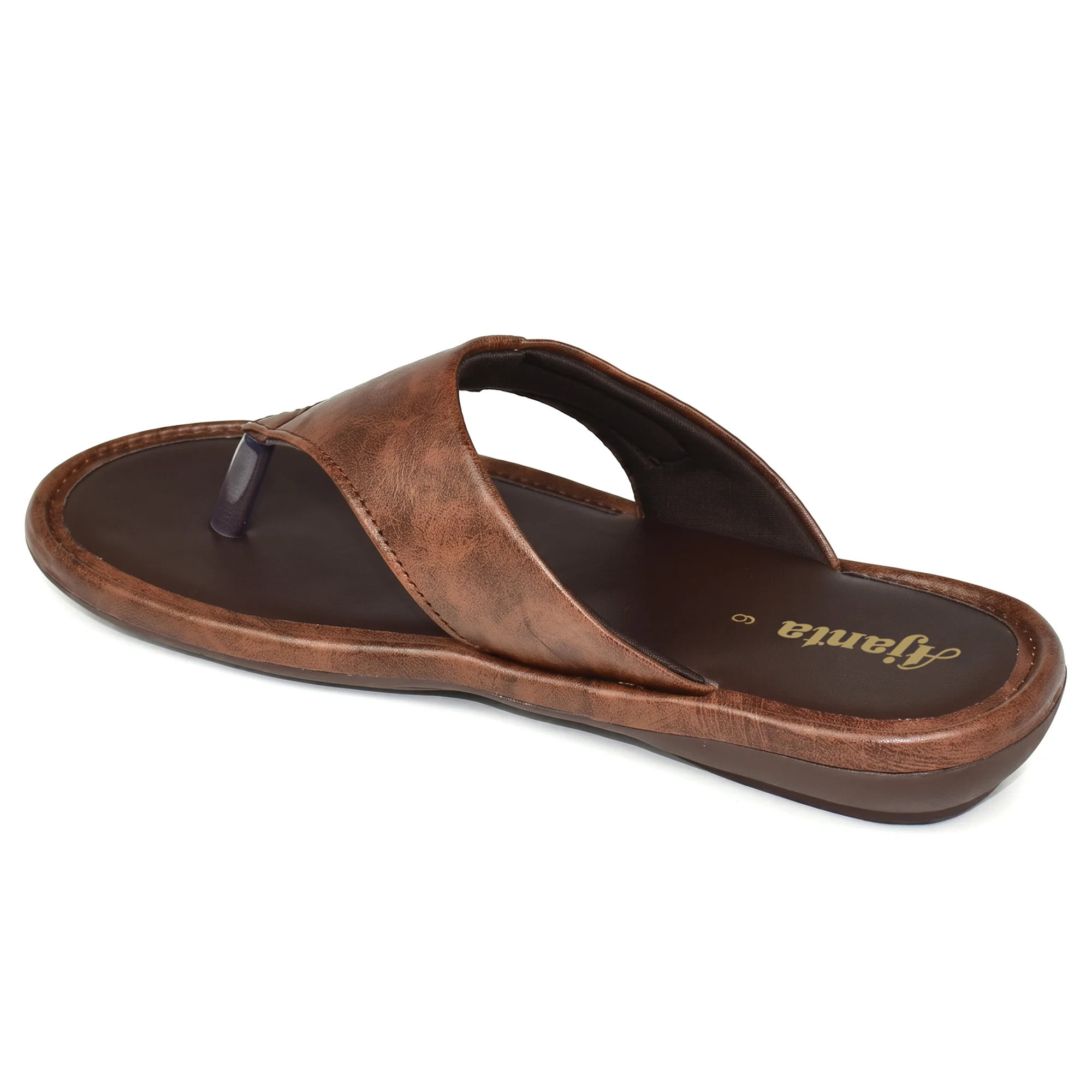 AJANTA Women Stylish Flat Sandals | Flexible Sole | Comfortable Fit (Brown) - Image 3