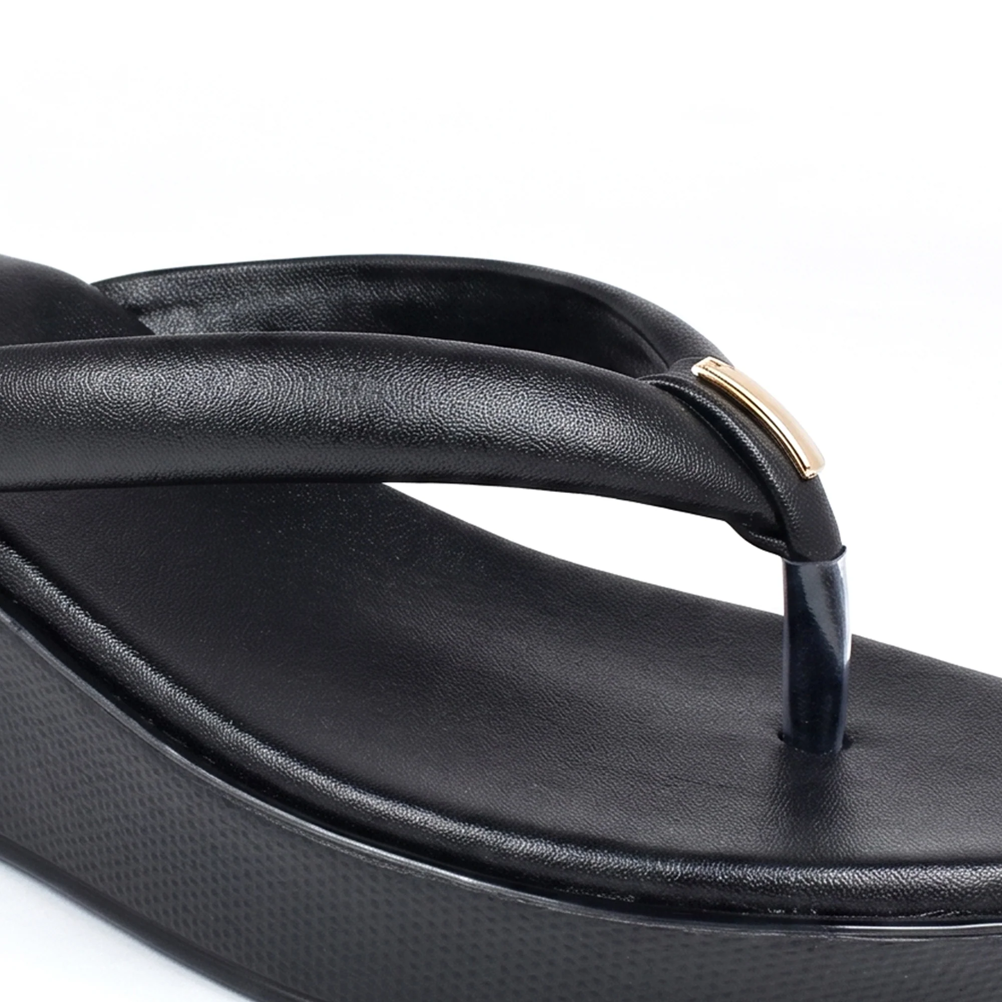 AJANTA Women Wedge Heel Sandals | Toe Post Flip Flop Sandals for Women | Platform Slip On Sandals | Lightweight Cushioned Walking Footwear | Daily Office, Travel, Puja & Festive Wear For Woman - Image 10