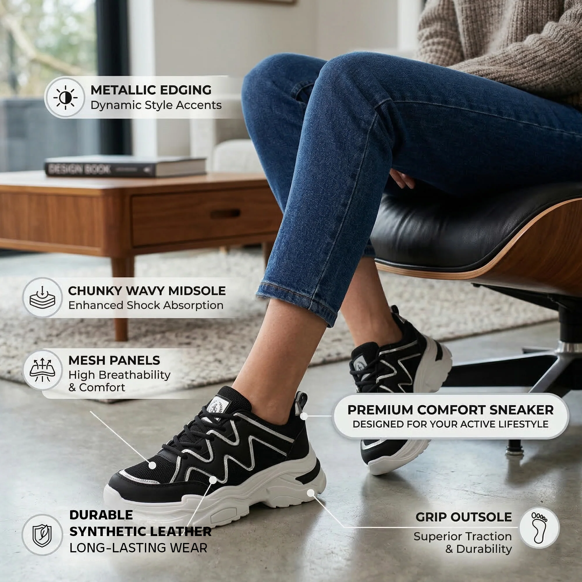 Ajanta Women's Stylish Sneakers - Image 9