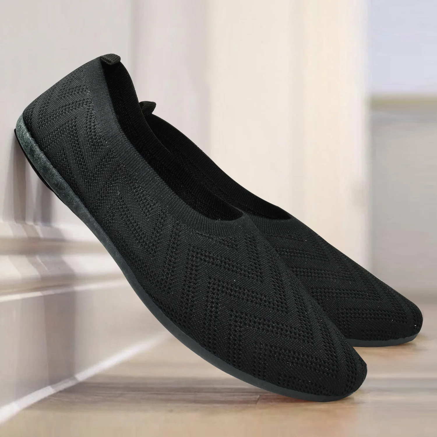 Ajanta Women’s Black Cushioned Flynet Bellies - Image 2