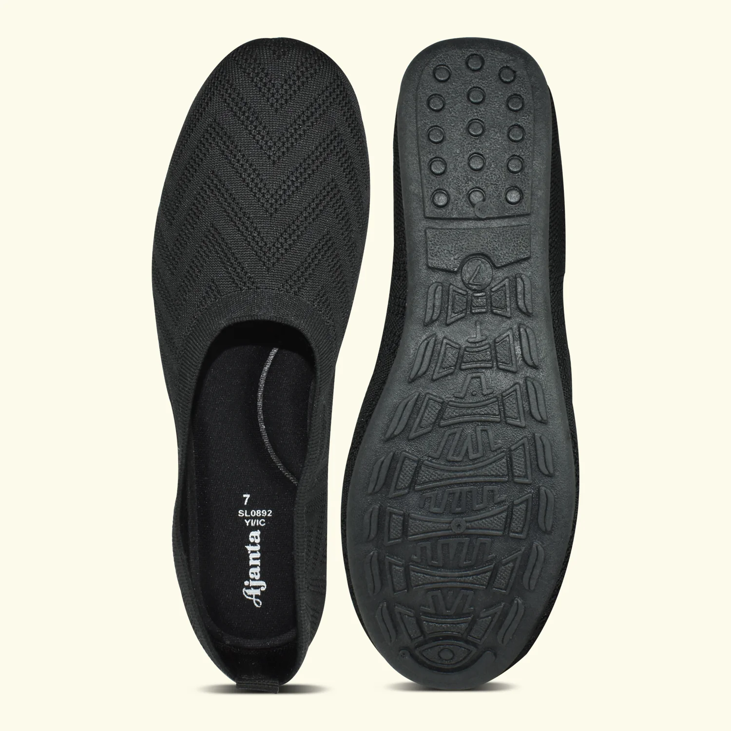 Ajanta Women’s Black Cushioned Flynet Bellies - Image 6