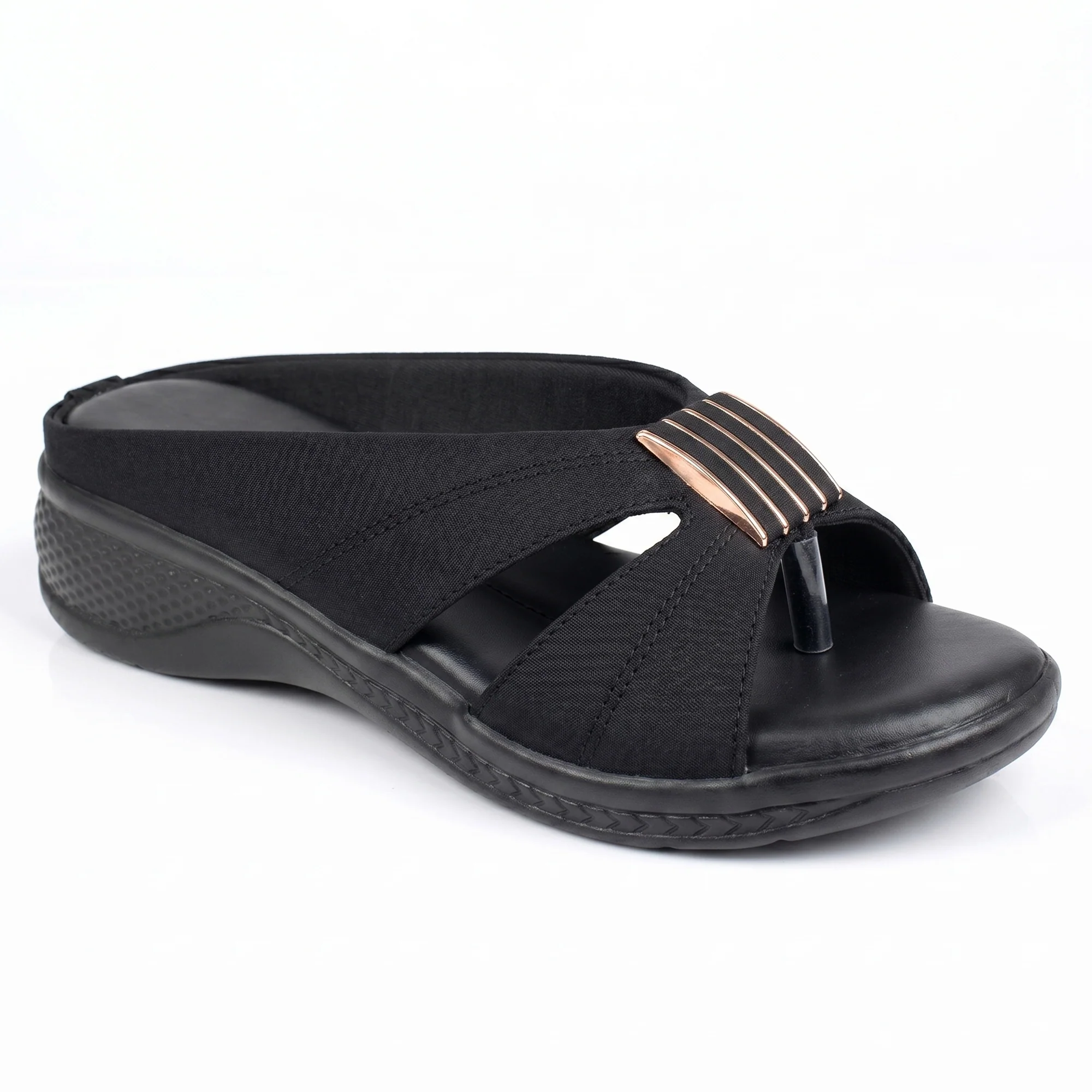 Ajanta Women's PVC Wedge Sandal - Image 11