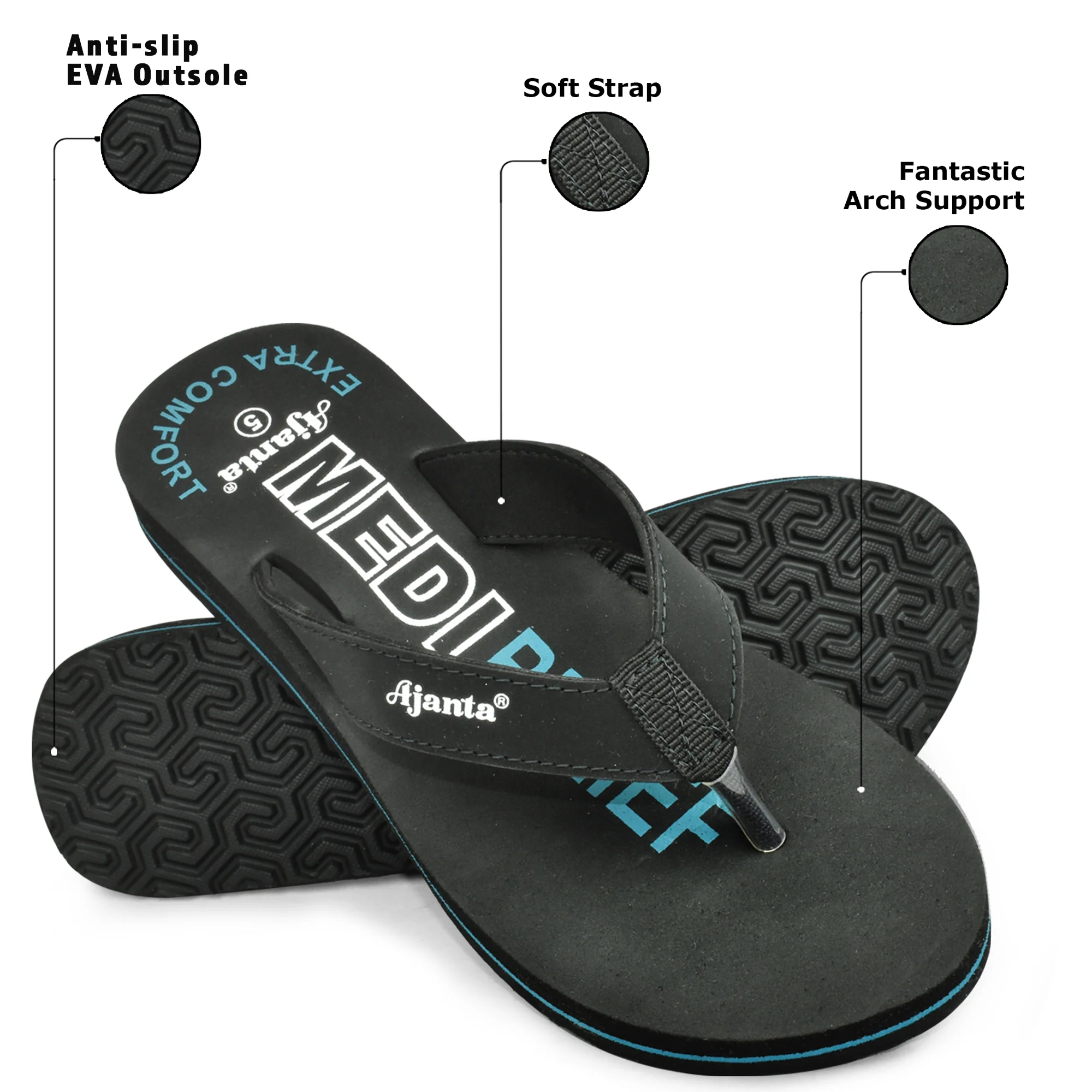 Ajanta Ortho Plus Women’s Doctor Slippers - Image 11