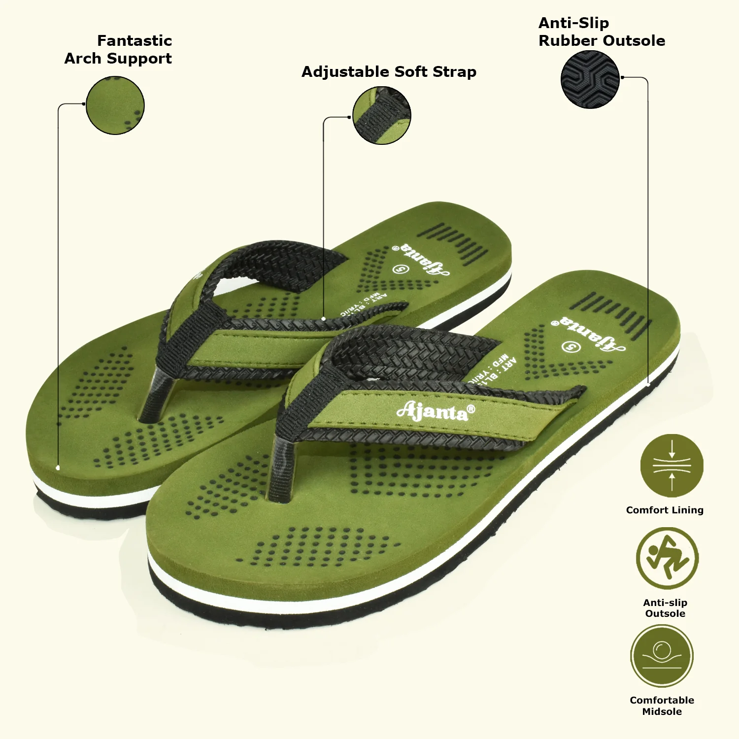 Ajanta Women’s Slip-On Outdoor Slippers - Image 5