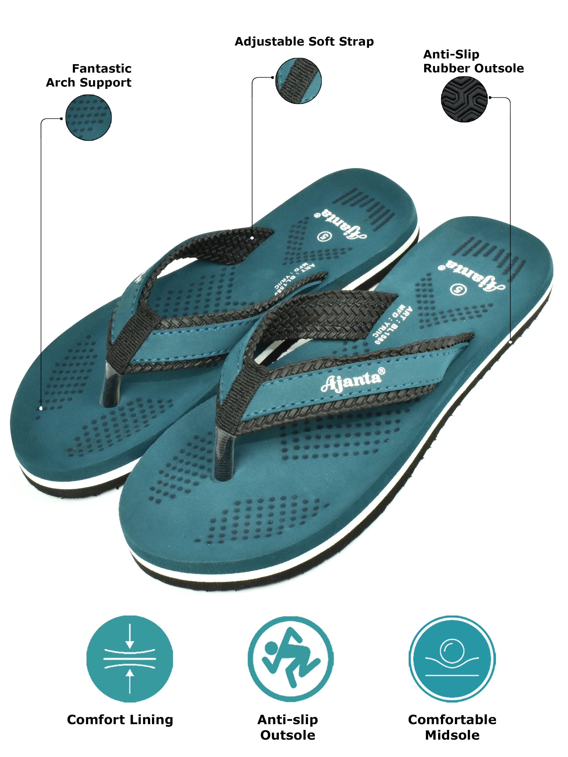 Ajanta Women’s Slip-On Outdoor Slippers - Image 6