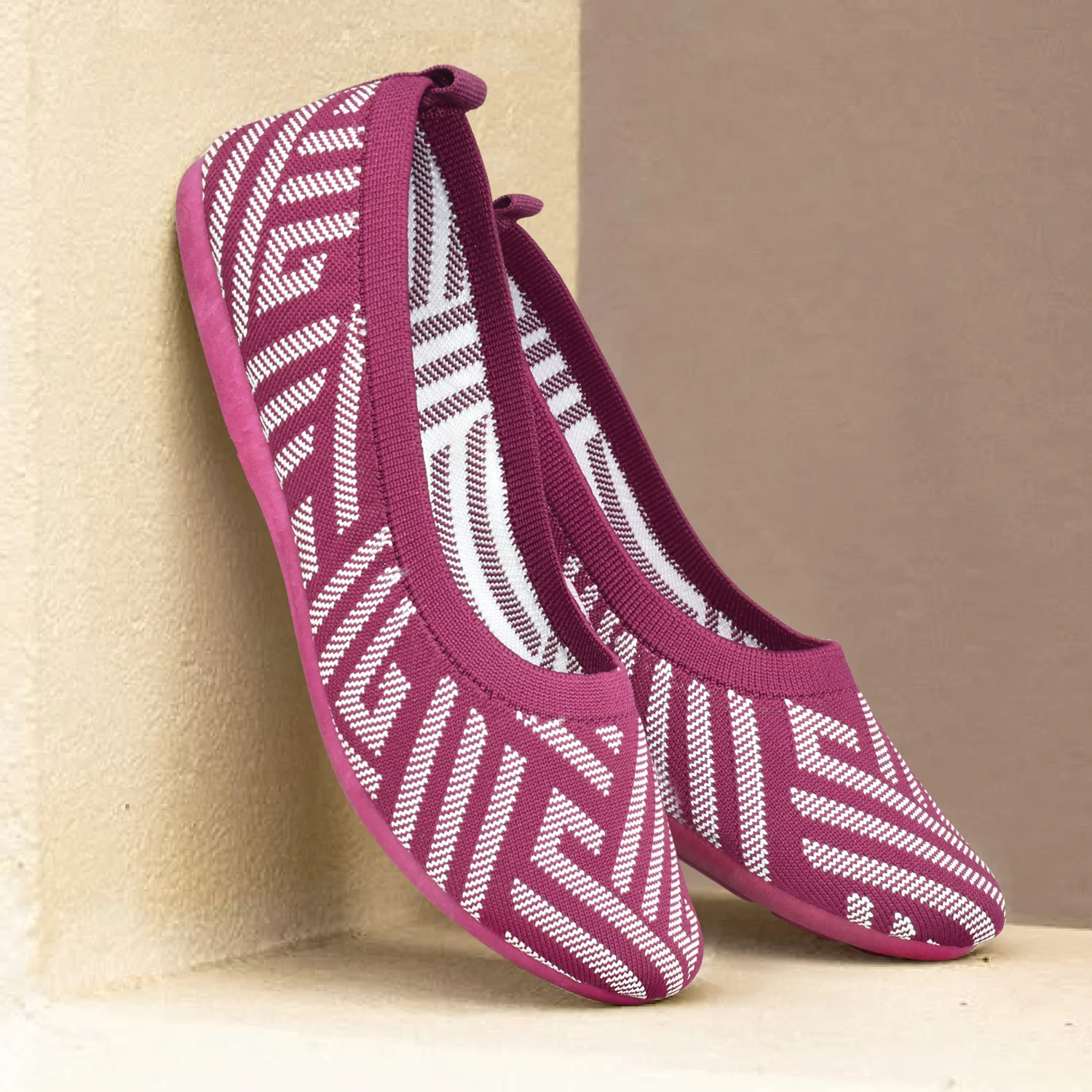 Ajanta Women’s Pink, Comfort Bellies - Image 3