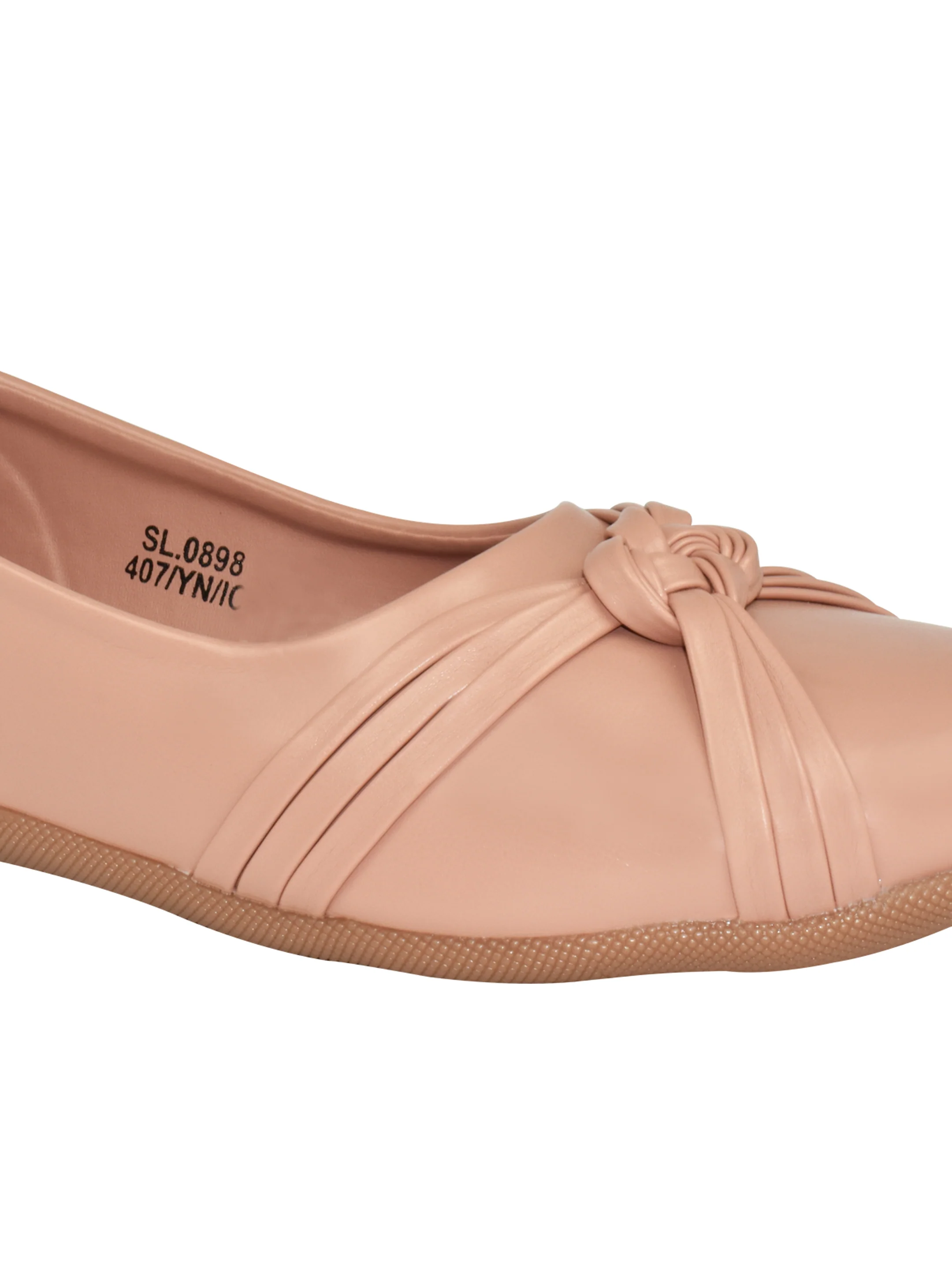 Ajanta Women’s Pink Rexine Closed Toe Bellies - Image 5