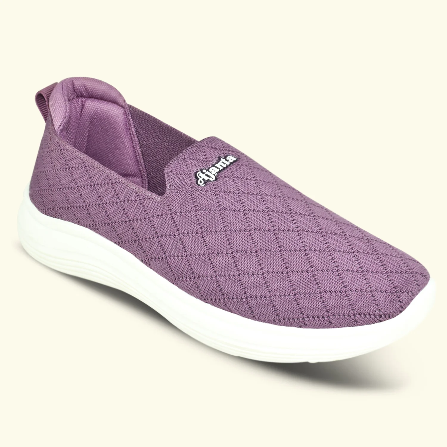 Ajanta Women's Purple Slip-On Casual Shoes | Breathable Flyknit Upper | Flexible PVC Sole | Lightweight shoes EL5037 - Image 4